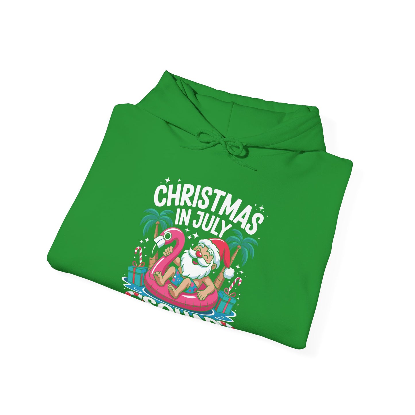 Christmas In July 2025 Squad Summer Beach Vacation Xmas Cool Hoodie