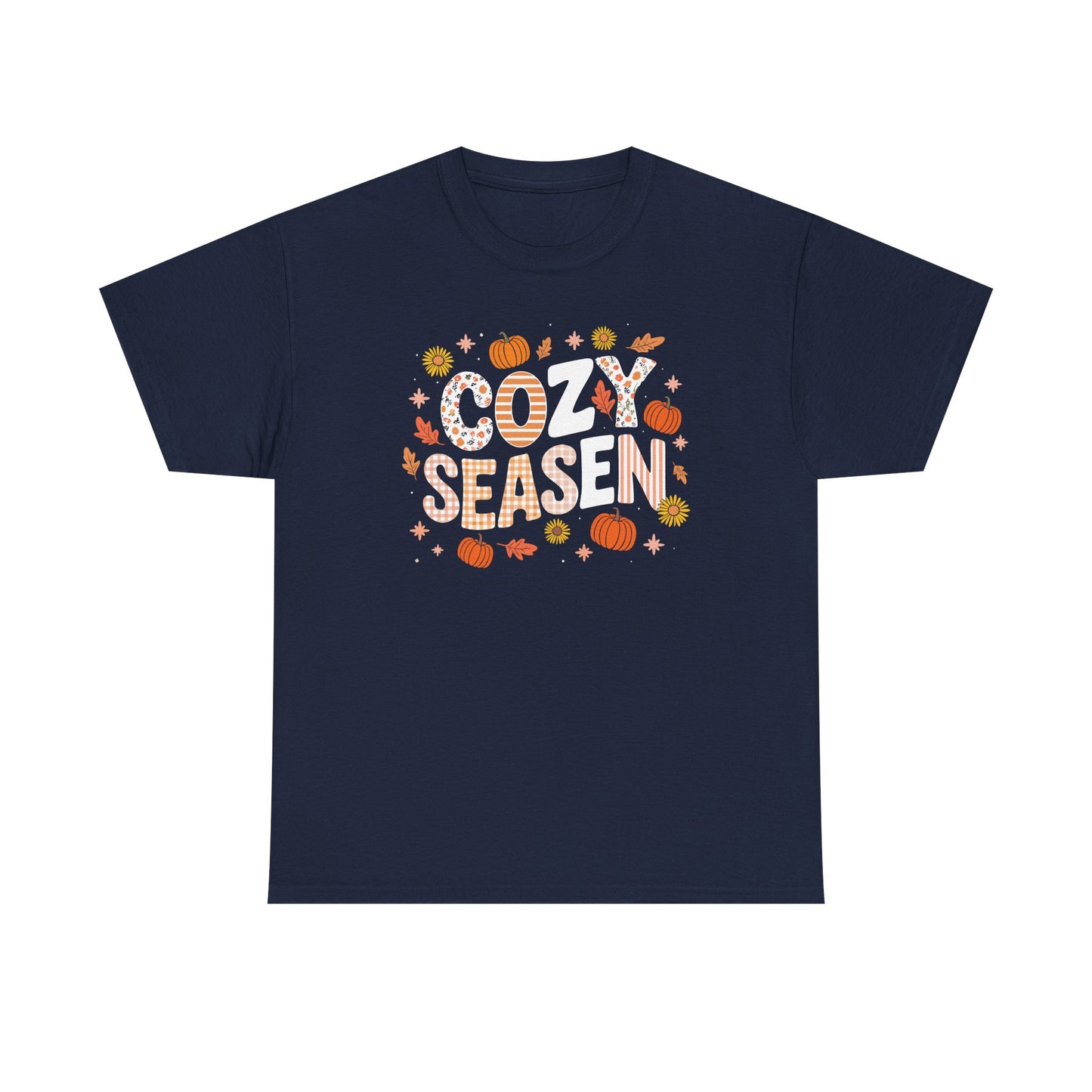 Cozy Season Autumn Fall Vibes Halloween Thanksgiving Pumpkin T-Shirt