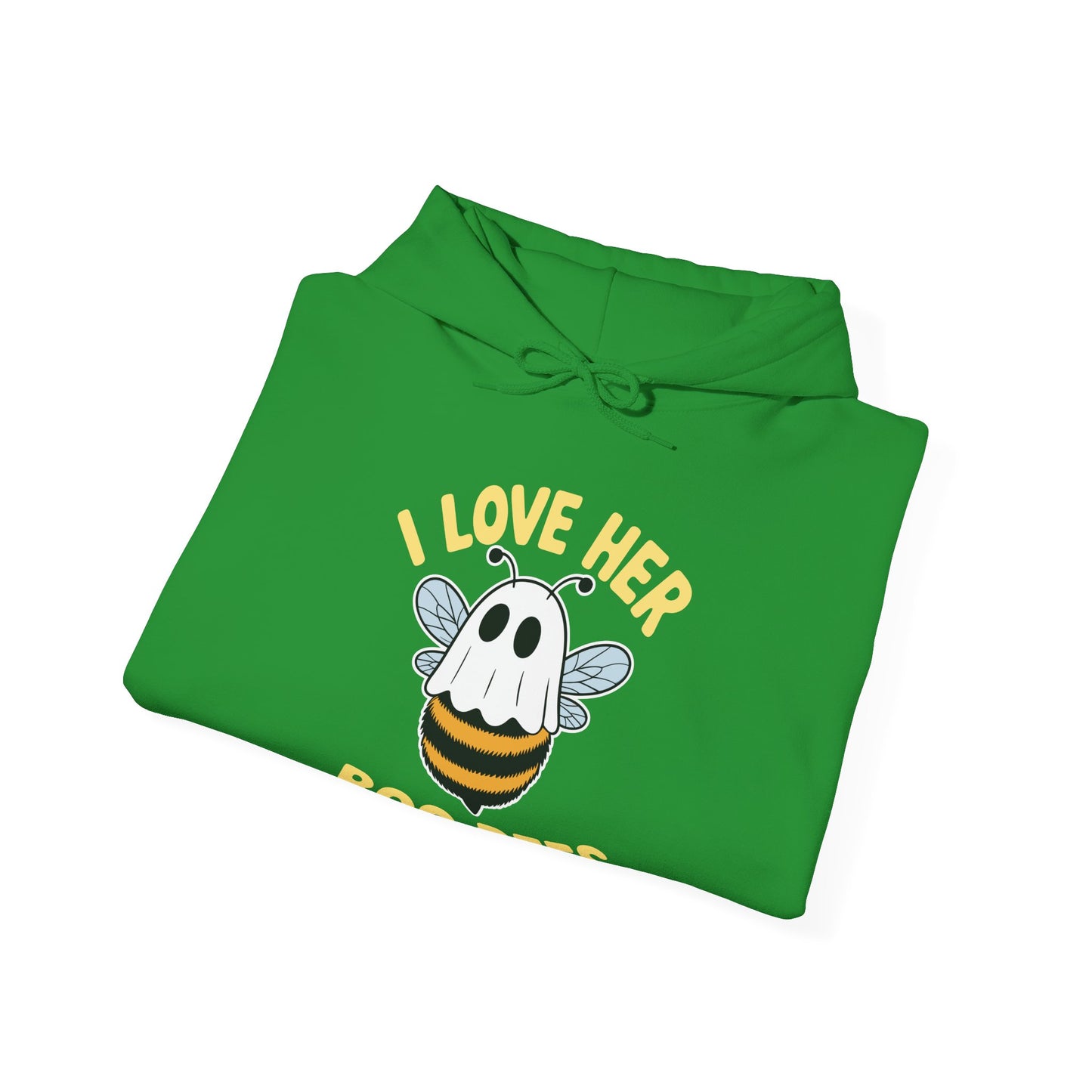 I Love Her Boo Bees Couples Halloween Adult Costume His Men Hoodie