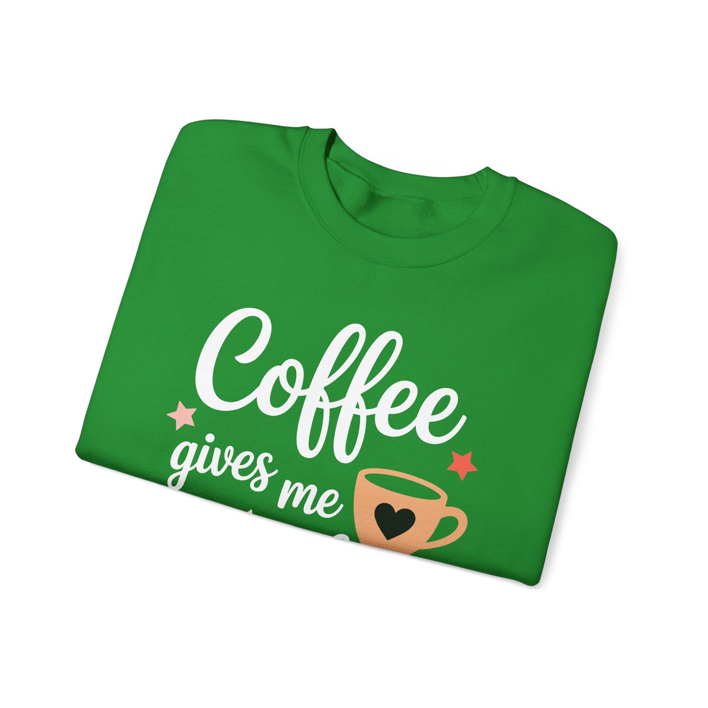 Coffee Gives Me Teacher Powers, Cute Teacher Appreciation Sweatshirt