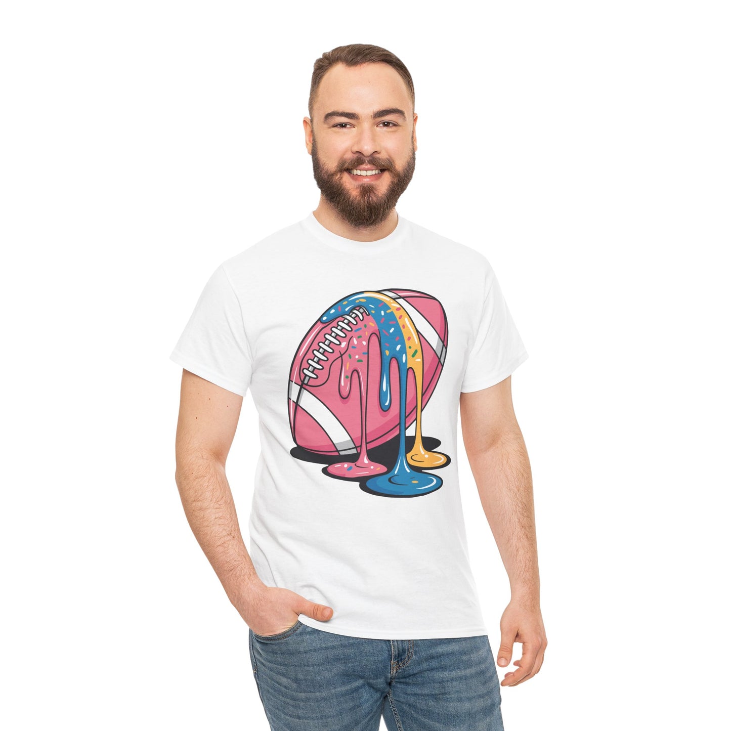Football Drip For Lineman WR QB RB Ice Cream Sprinkles T-Shirt
