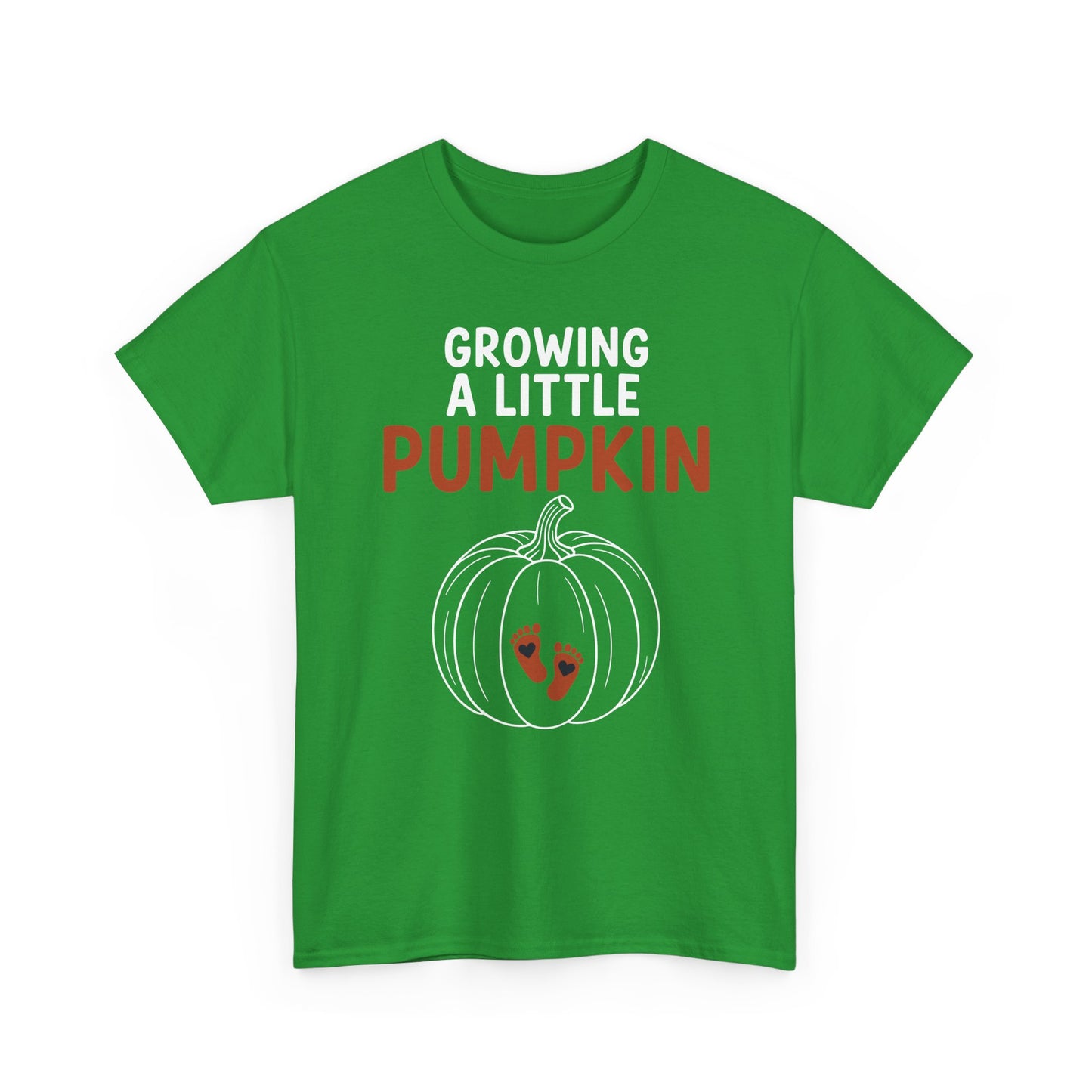 Growing A Little Pumpkin Fall Thanksgiving Baby Bump Wife T-Shirt