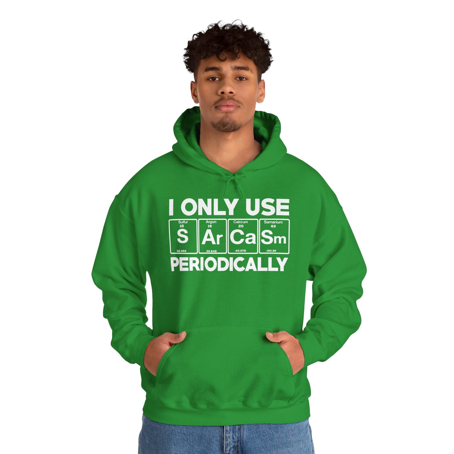 Sarcasm Periodic Table Element Weird Science Joke Gift Hoodie