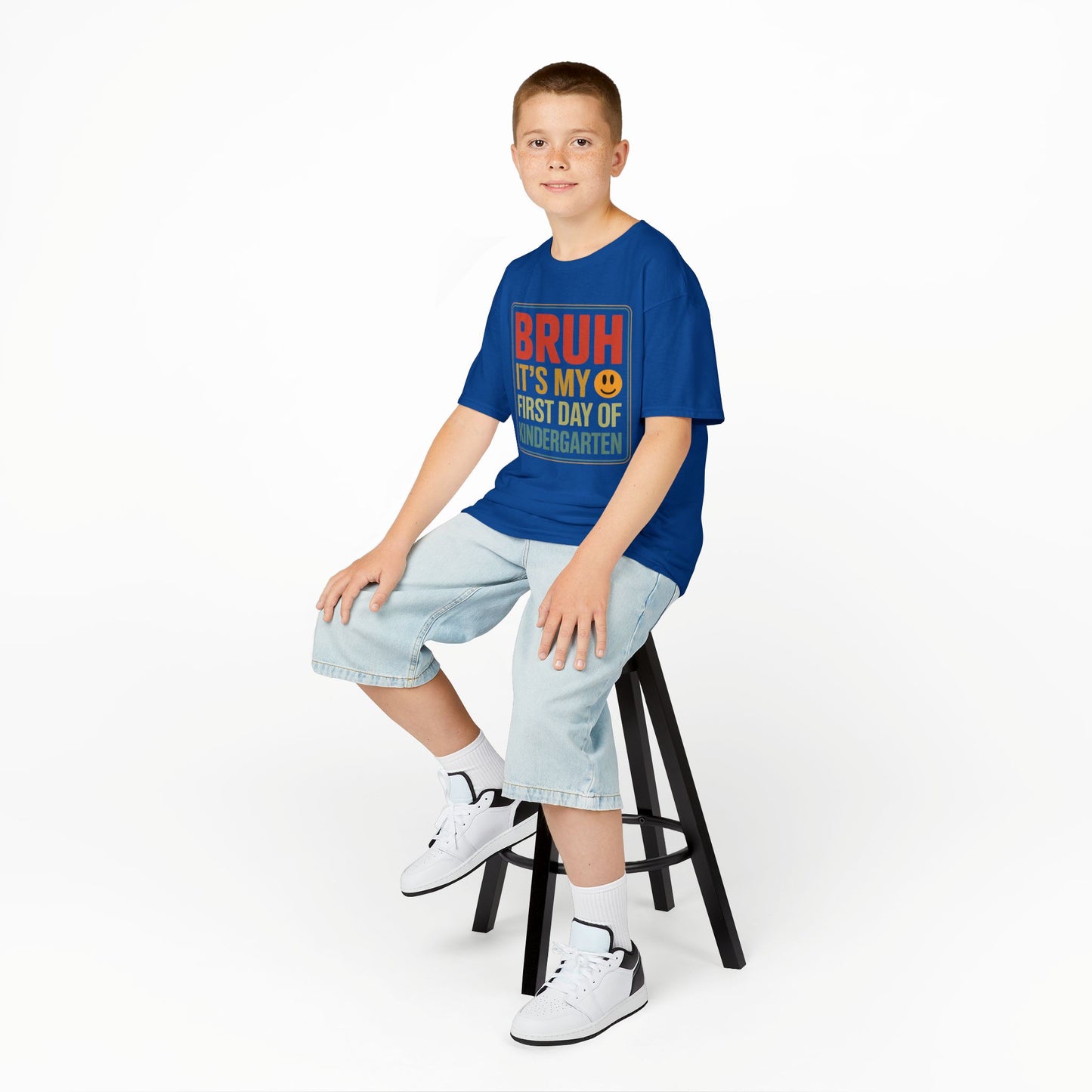 Bruh Its My First Day Of Kindergarten Back To School Kids T-Shirt