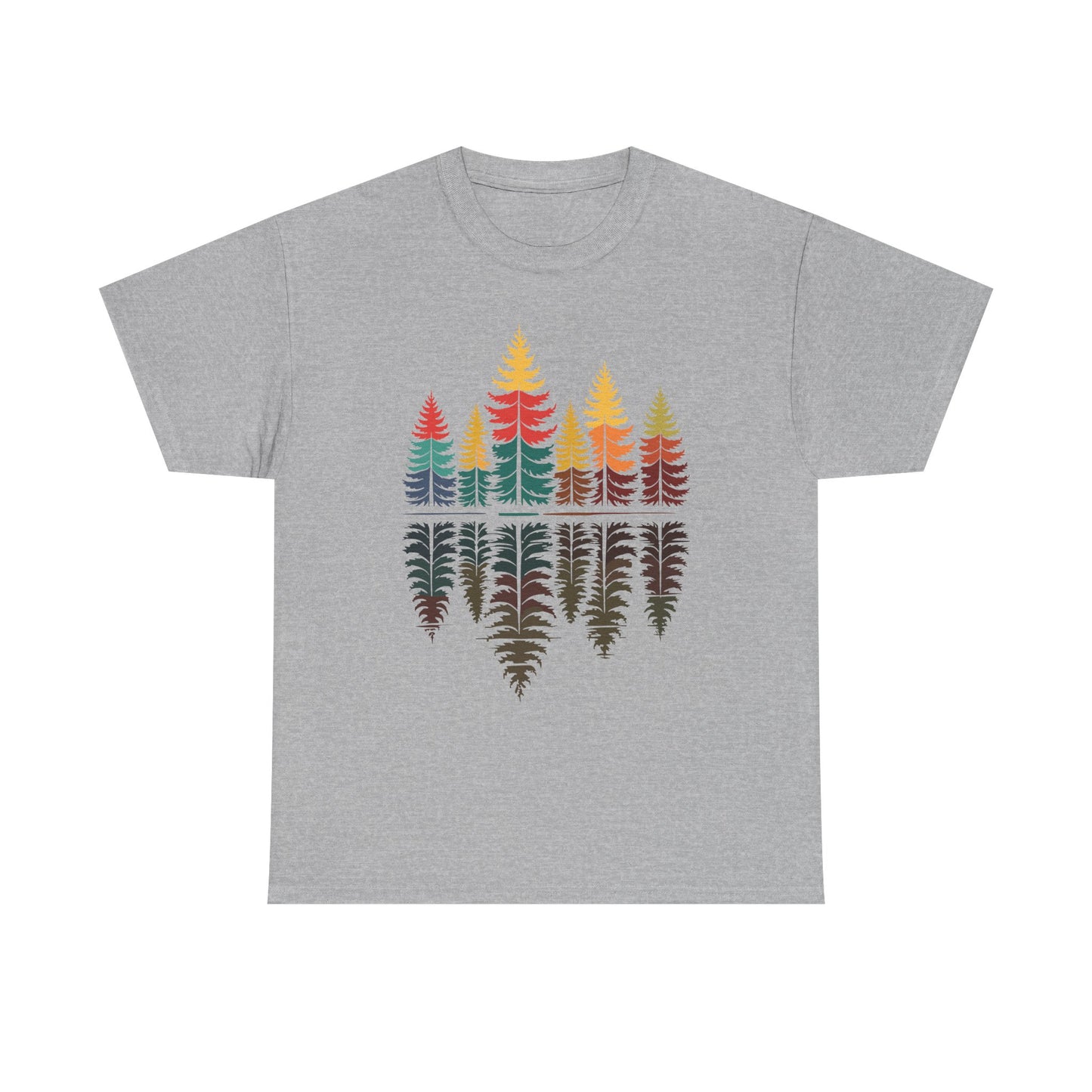 Nature Reflection Forest Trees Outdoor Wildlife T-Shirt