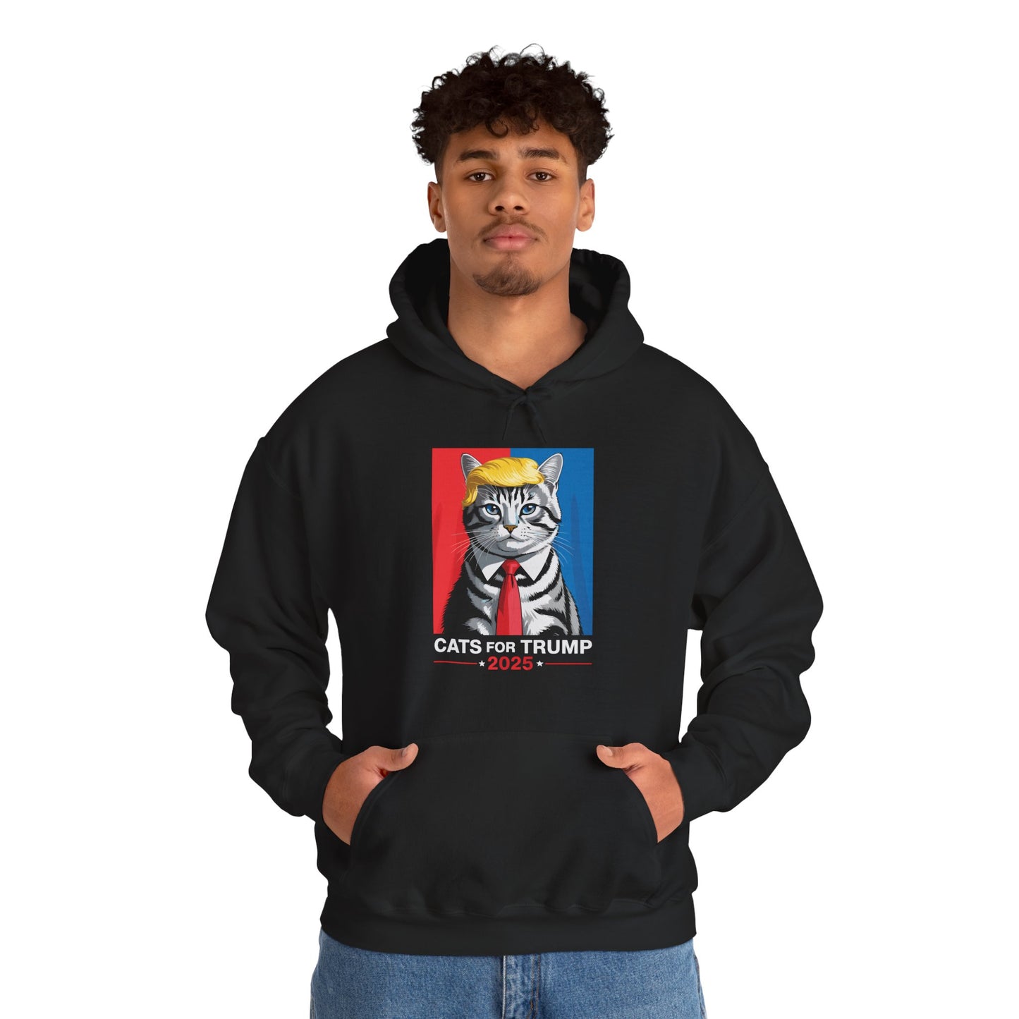 Cats For Trump 2025 Funny Tee For Vance Trump Hoodie