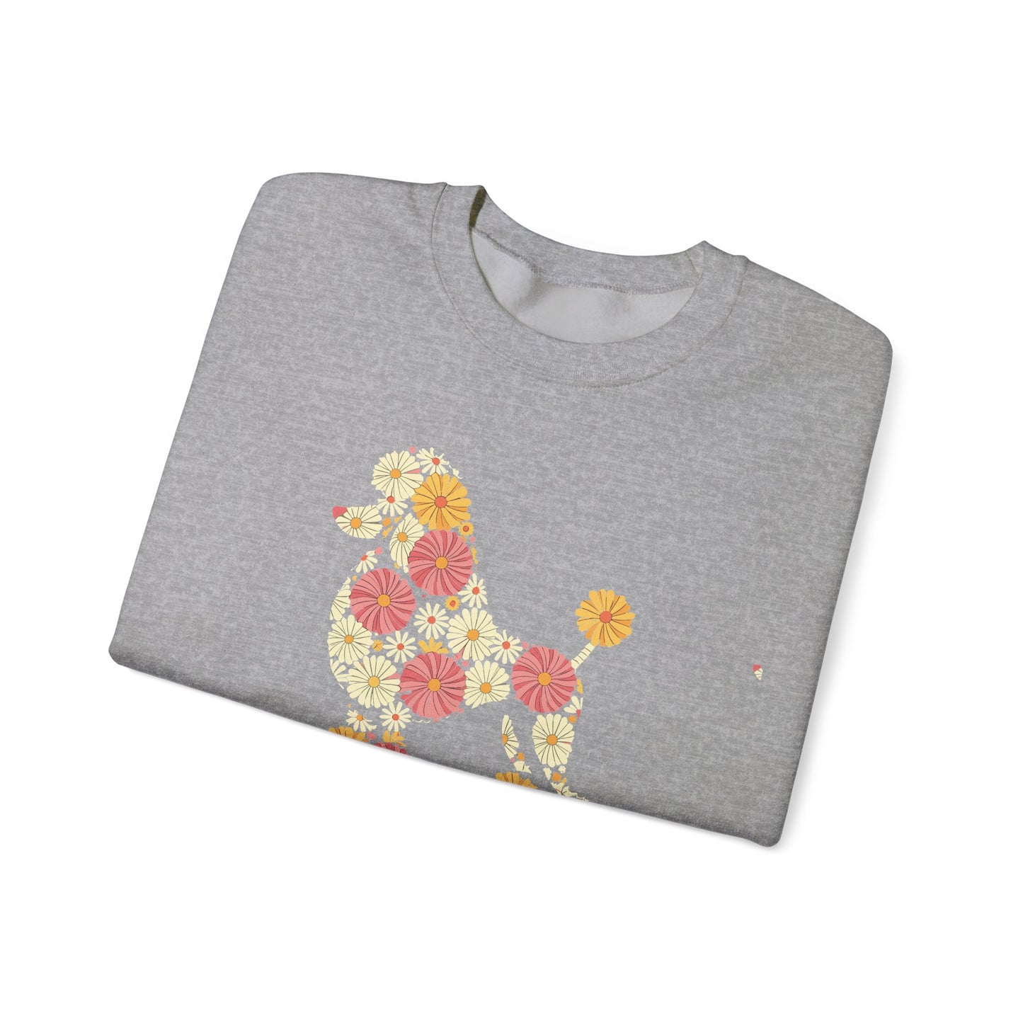 Funny Floral Flower Poodle Mom Grandma Womens Mothers Day Sweatshirt