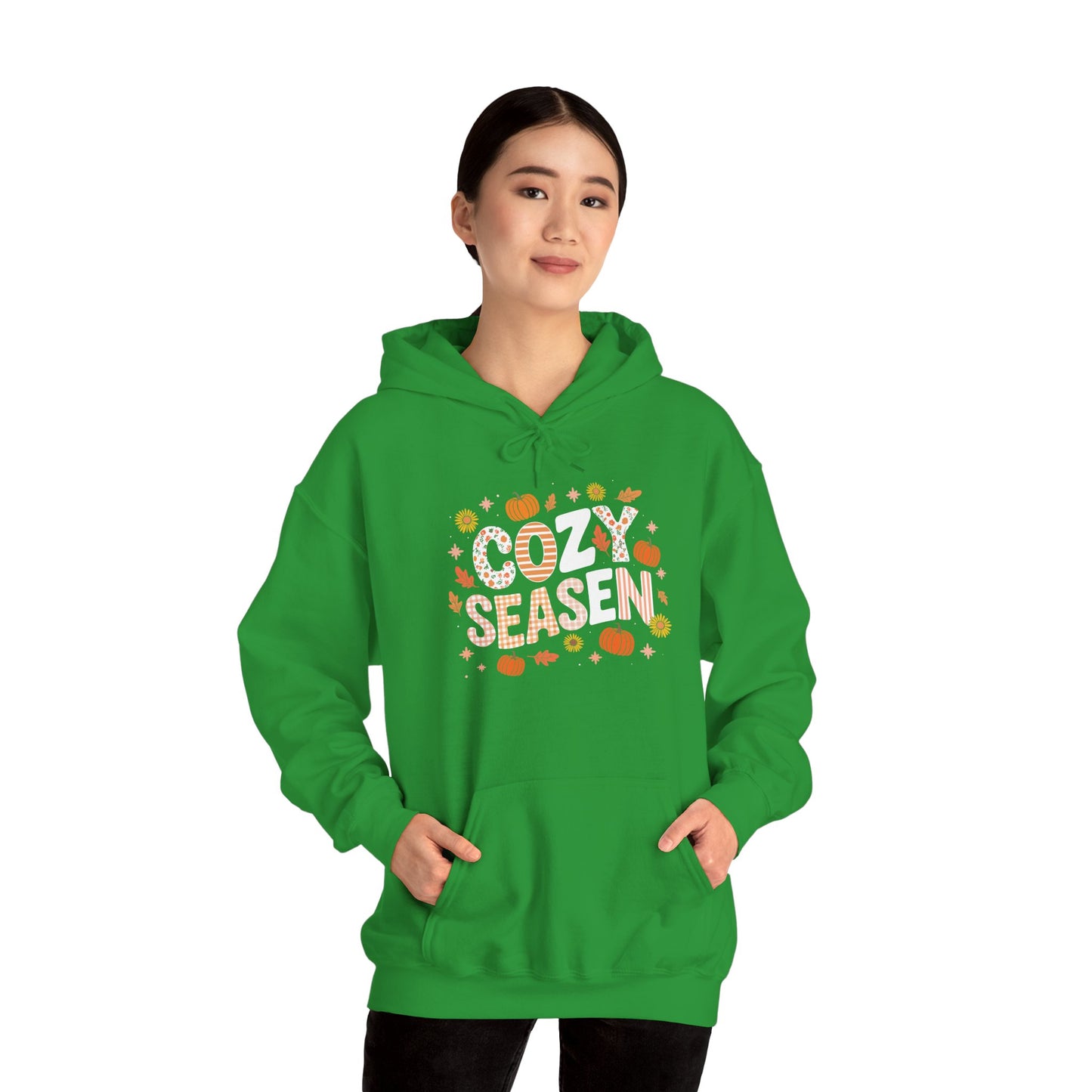 Cozy Season Autumn Fall Vibes Halloween Thanksgiving Pumpkin Hoodie