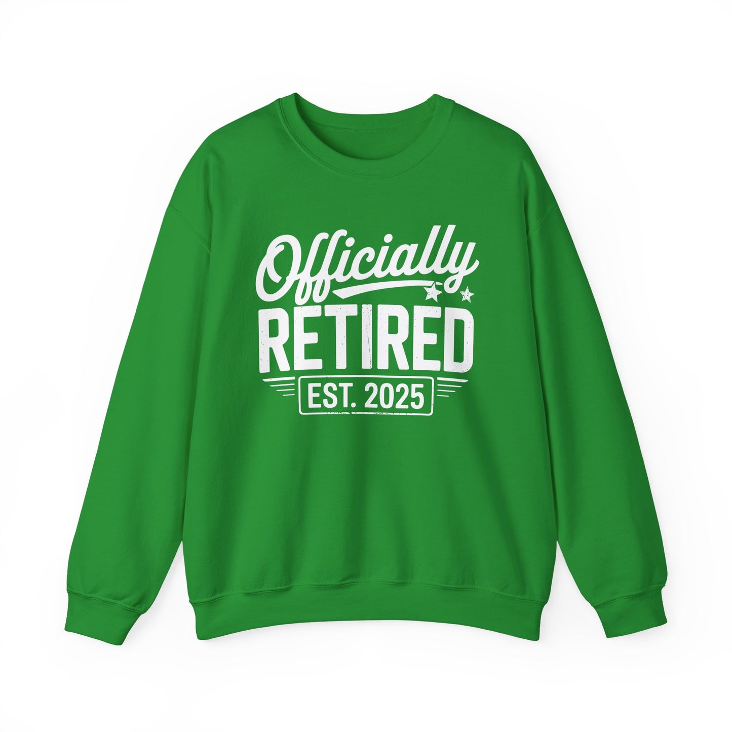 Funny Retirement 2025 Officially Retired Vintage Humor Sweatshirt