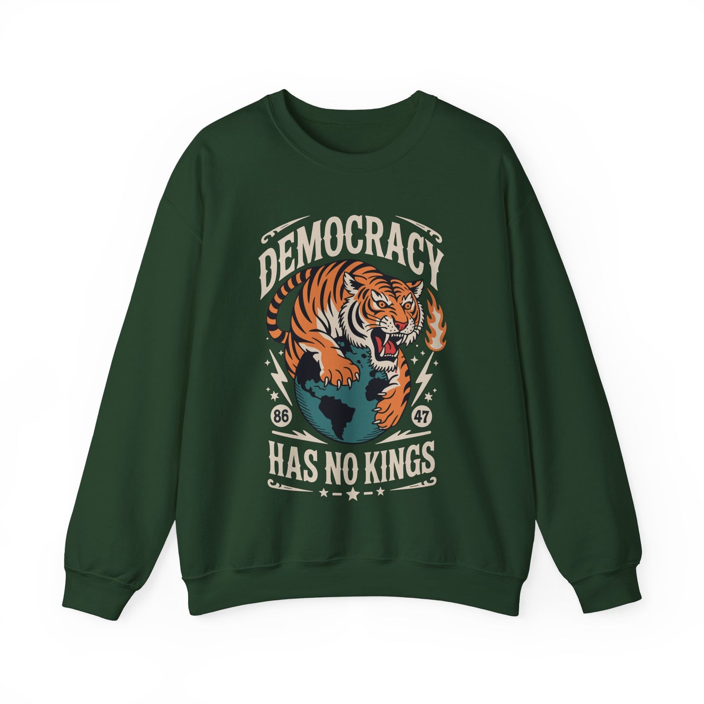 Democracy Has No King 8647 Anti Trump America Social Justice Sweatshirt