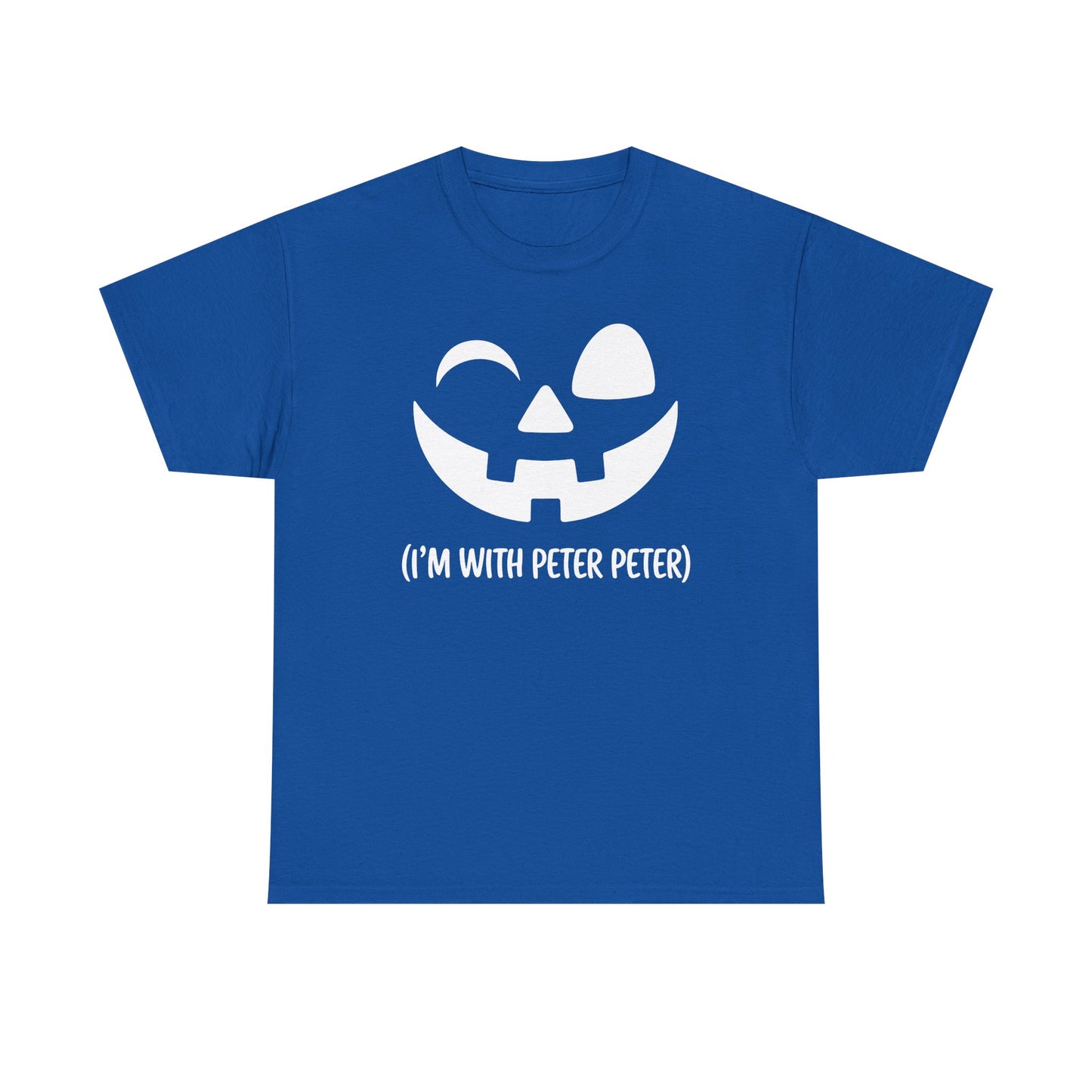 Im With Peter Couple Halloween Adult Eater Pumpkin T-Shirt