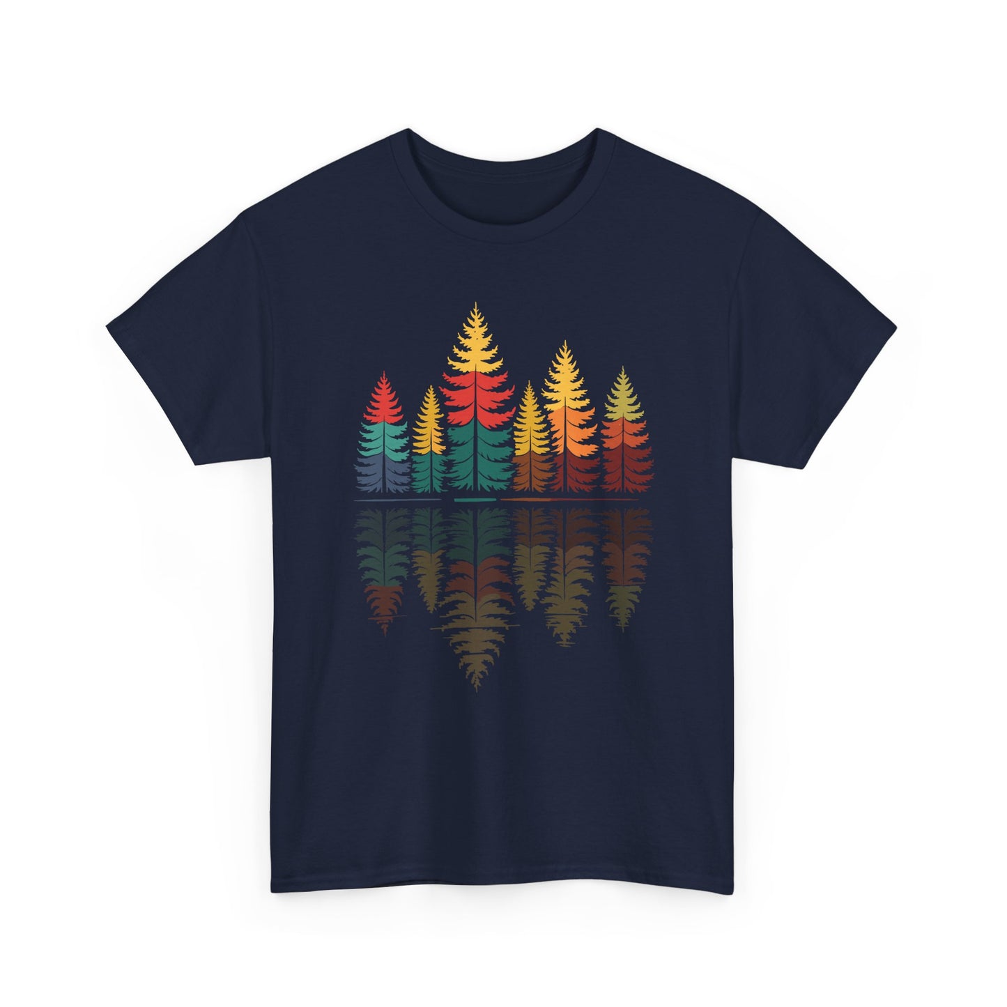 Nature Reflection Forest Trees Outdoor Wildlife T-Shirt