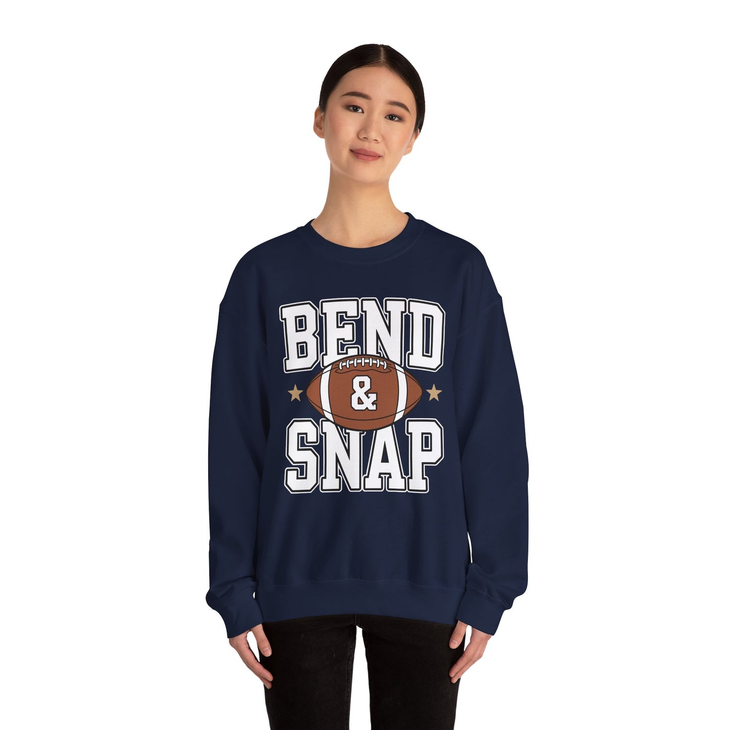 Funny Game Day Touchdown Season Cute Bend and Snap Football Sweatshirt