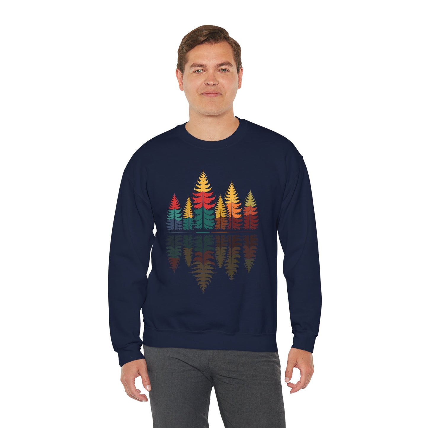 Nature Reflection Forest Trees Outdoor Wildlife Sweatshirt
