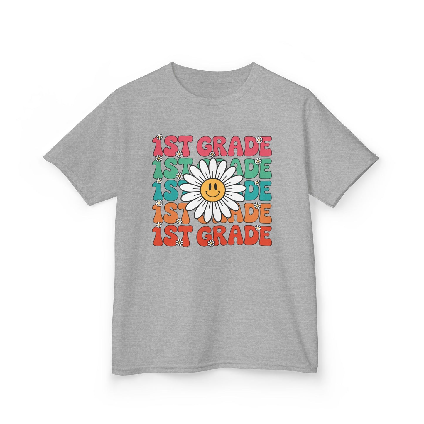 Groovy 1st Grade Back To School First Day of First Grade T-Shirt