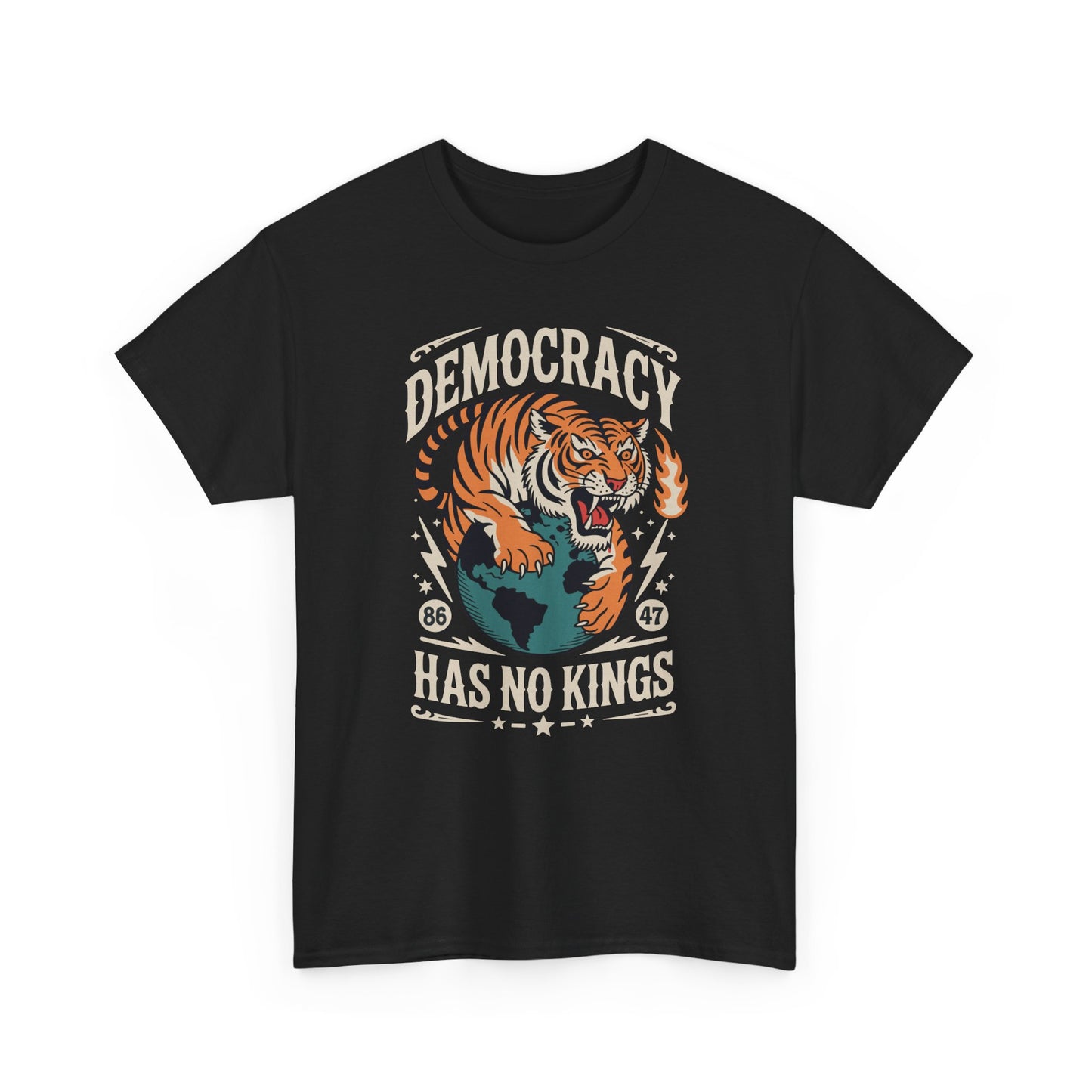 Democracy Has No King 8647 Anti Trump America Social Justice T-Shirt