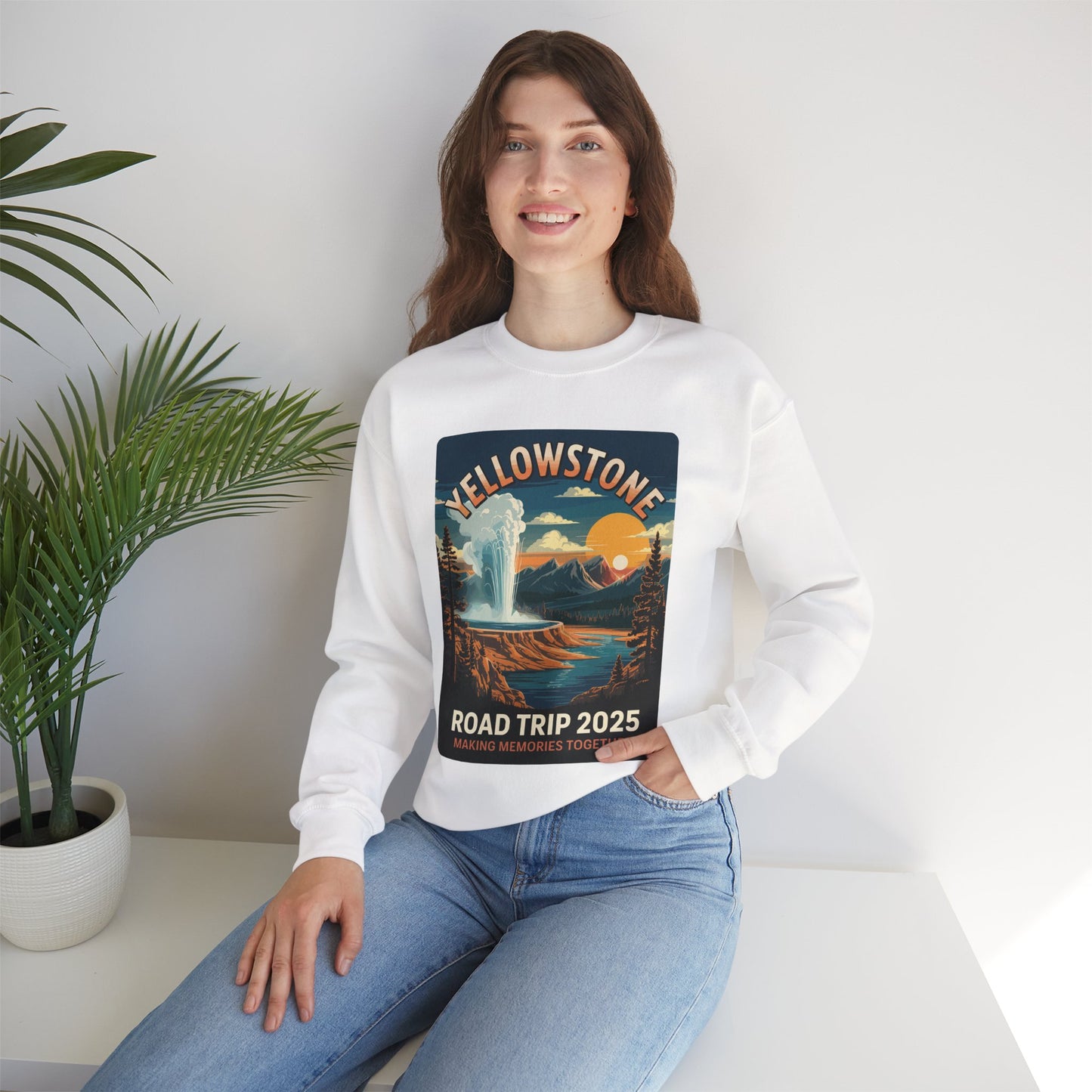 Yellowstone Family Road Trip 2025 National Park Outdoor Sweatshirt