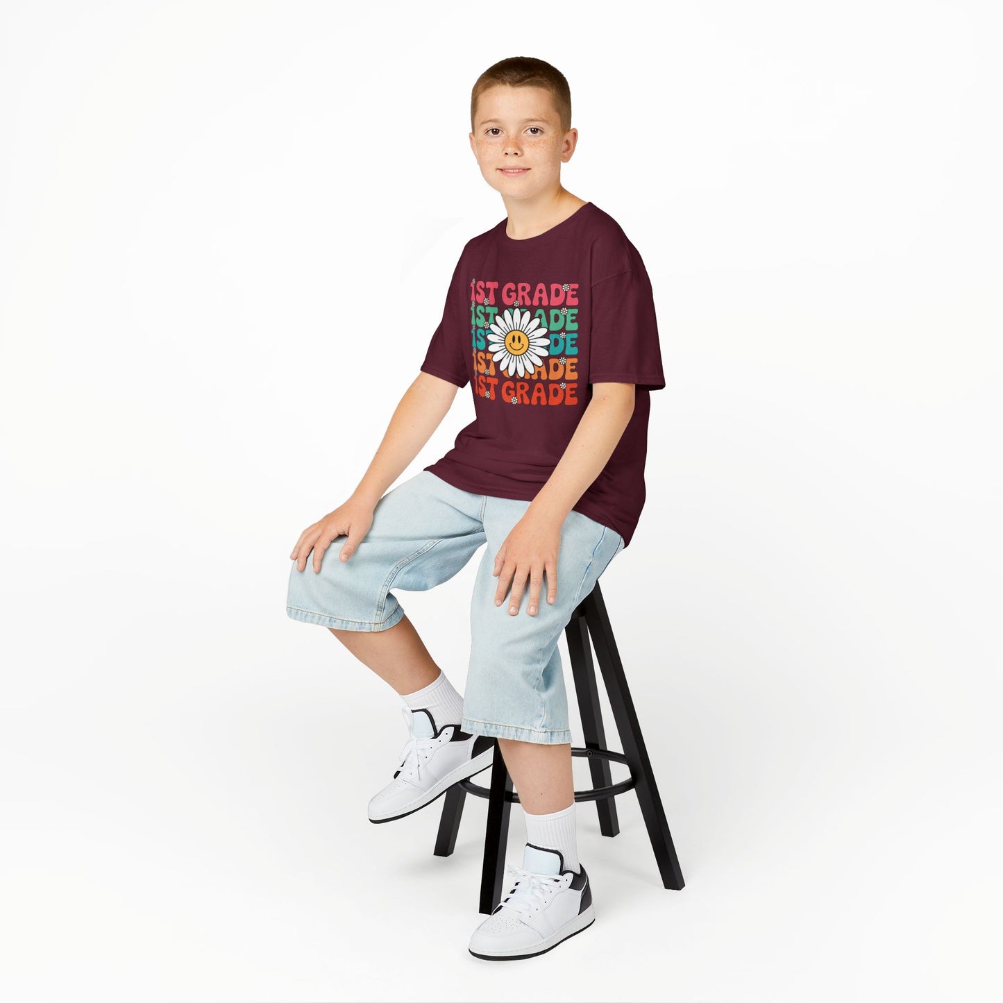 Groovy 1st Grade Back To School First Day of First Grade T-Shirt