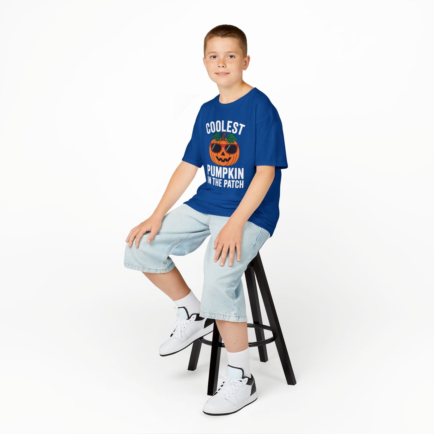 Kids Coolest Pumpkin In The Patch Halloween For Boys Girls T-Shirt