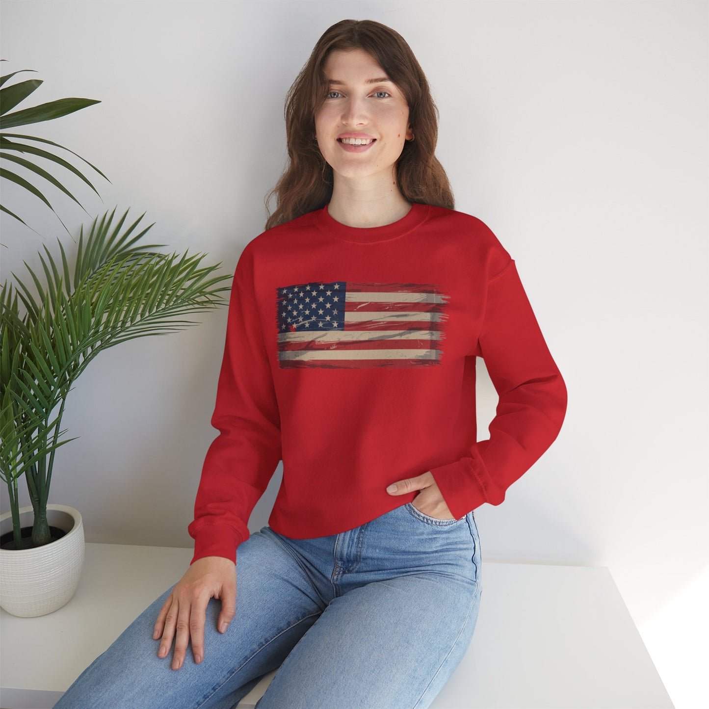 American Flag USA United States of America US 4th of July Sweatshirt