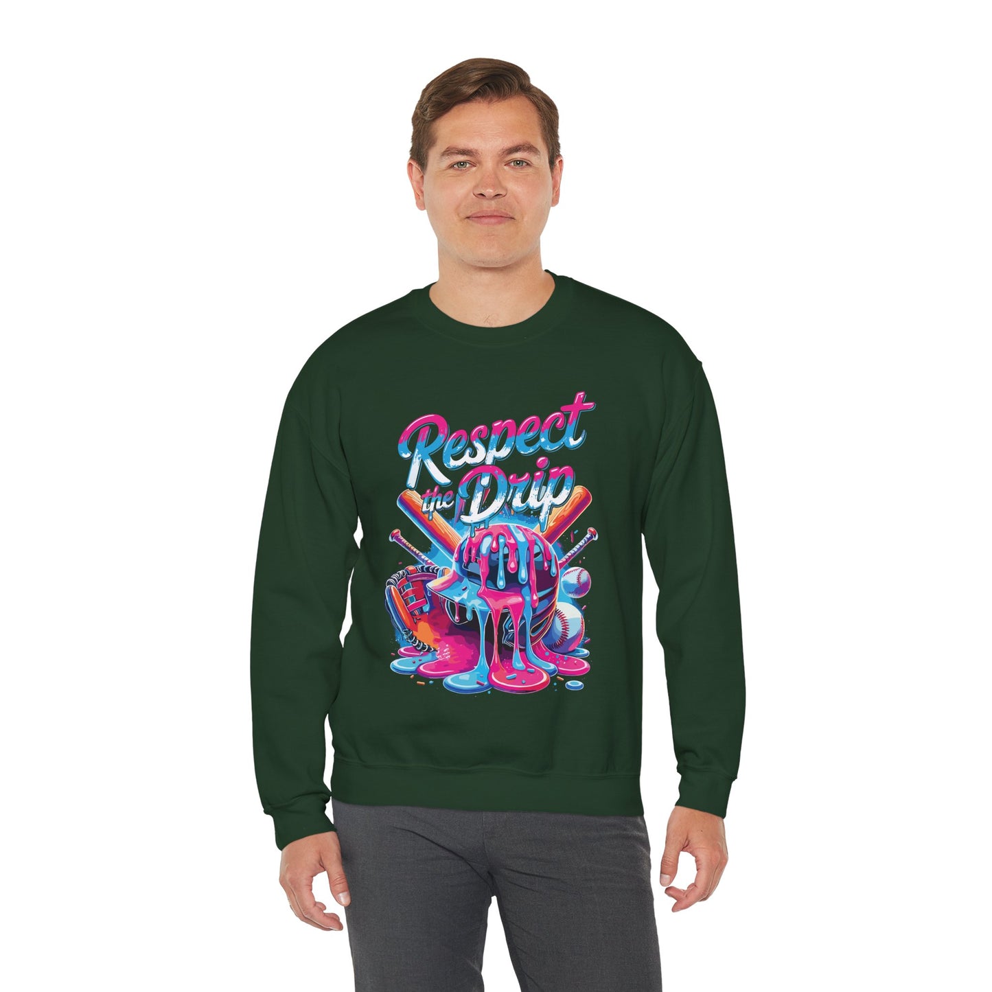 Baseball Drip For Boys Ice Cream Respect The Drip Baseball Sweatshirt