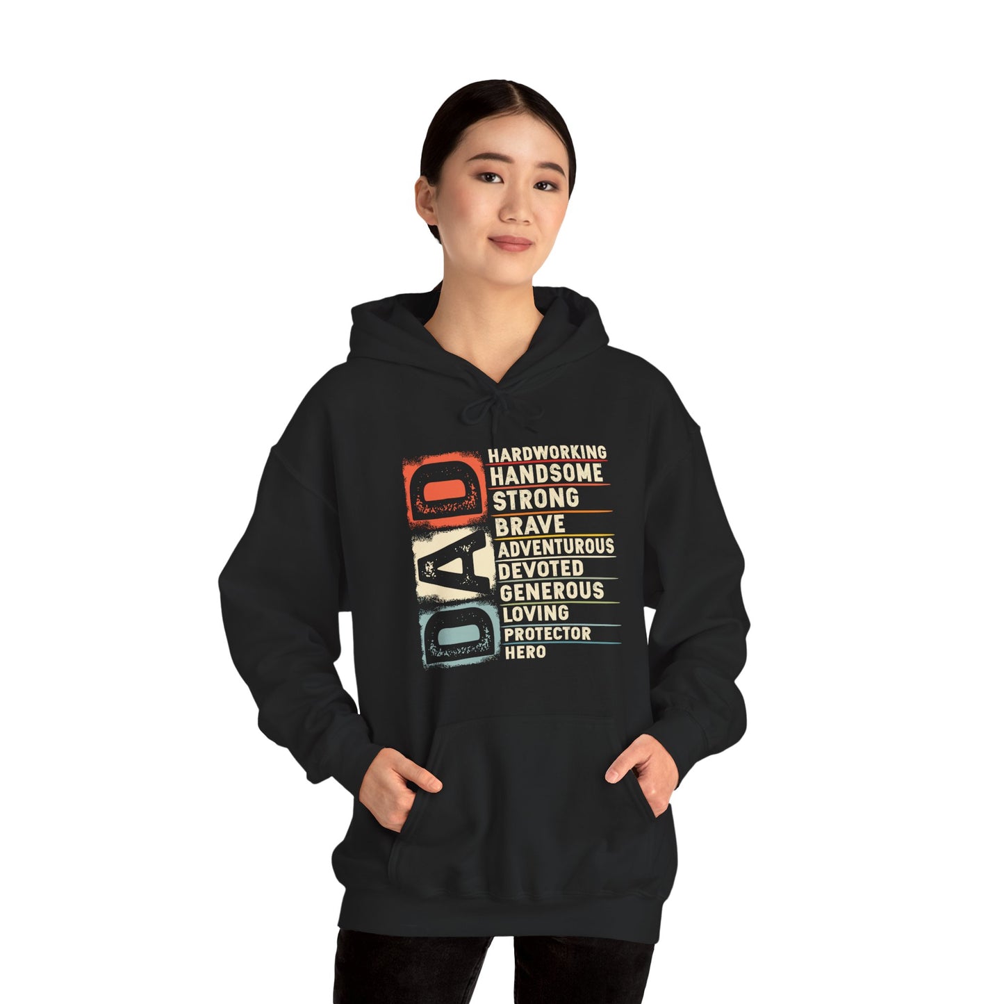 Vintage Funny Definition of Dad Retro Meme Joke Father's Day Hoodie