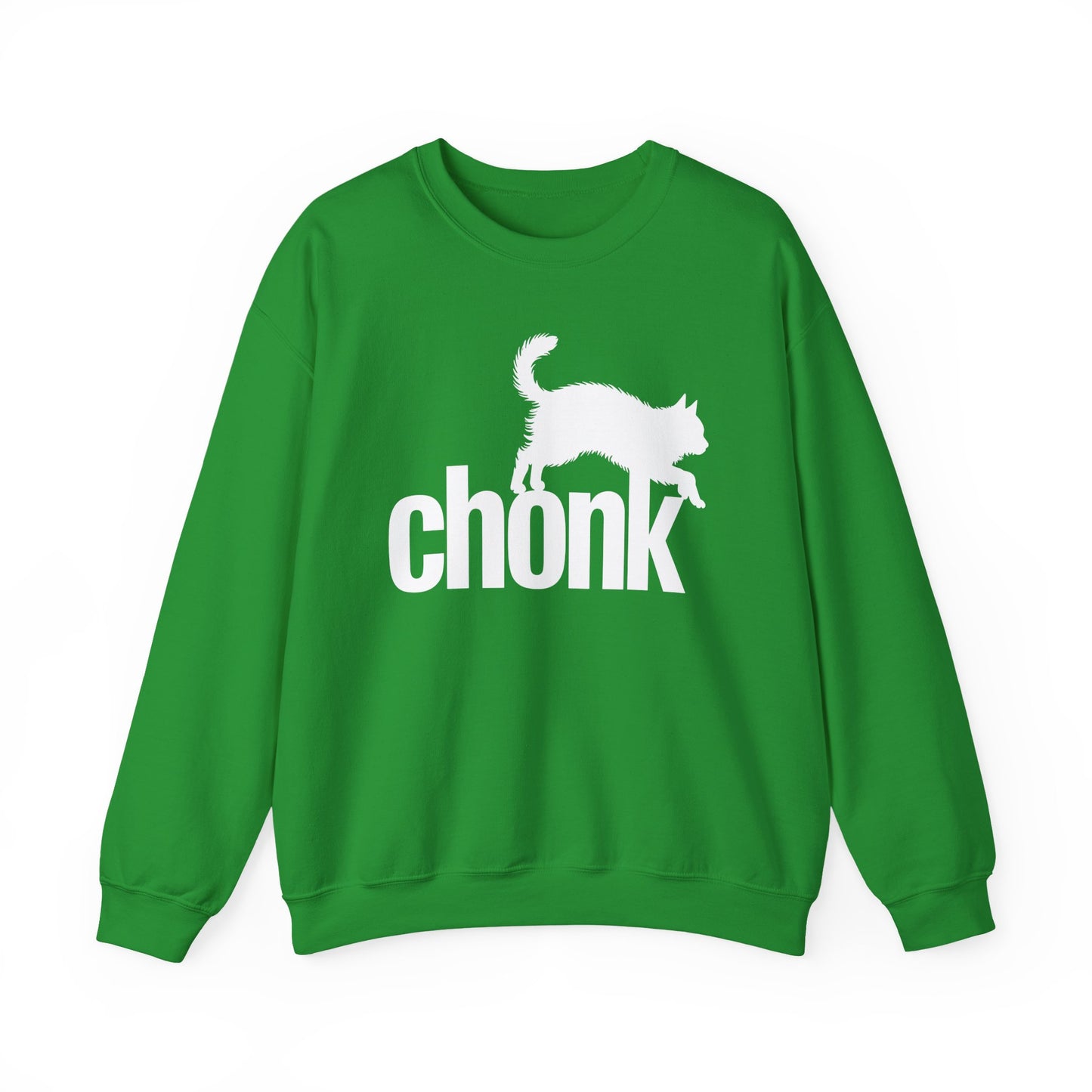 Chonk Cat Meme Funny Black Sweatshirt