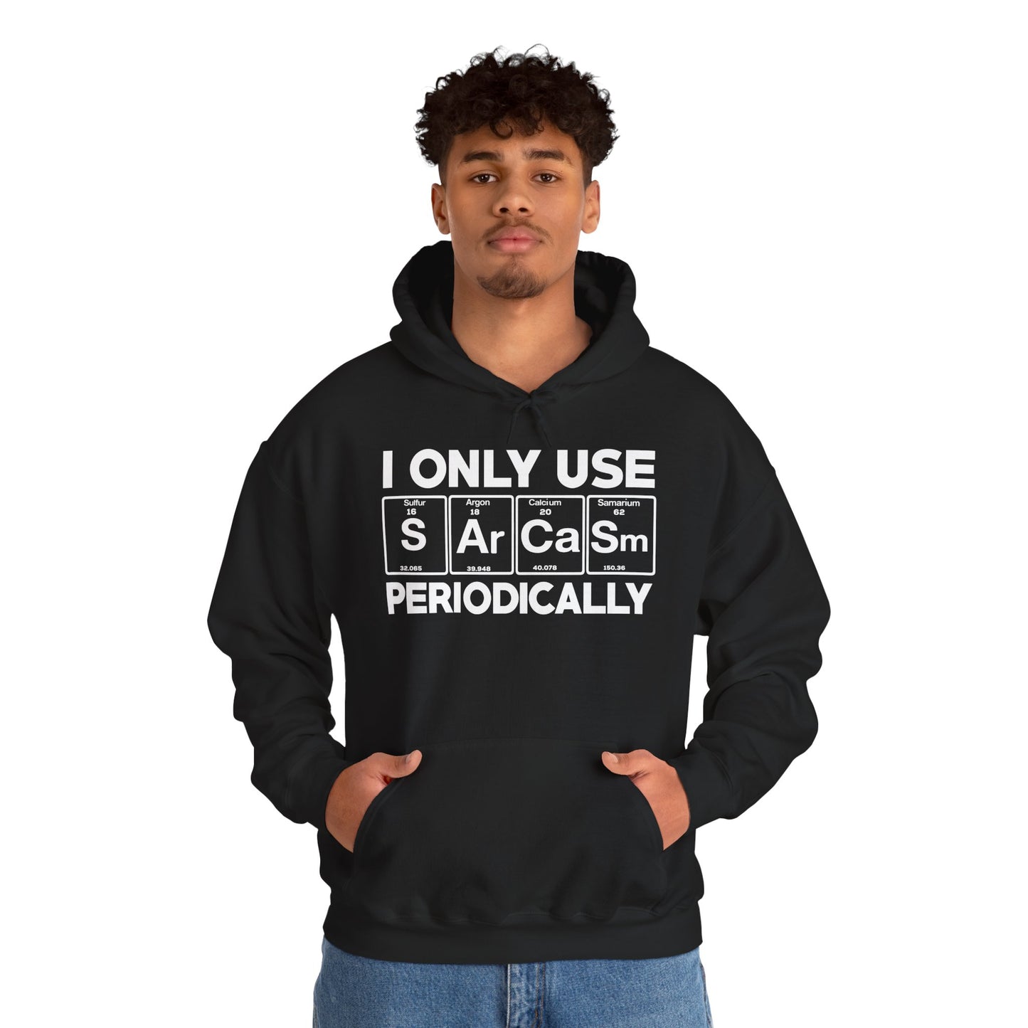 Sarcasm Periodic Table Element Weird Science Joke Gift Hoodie