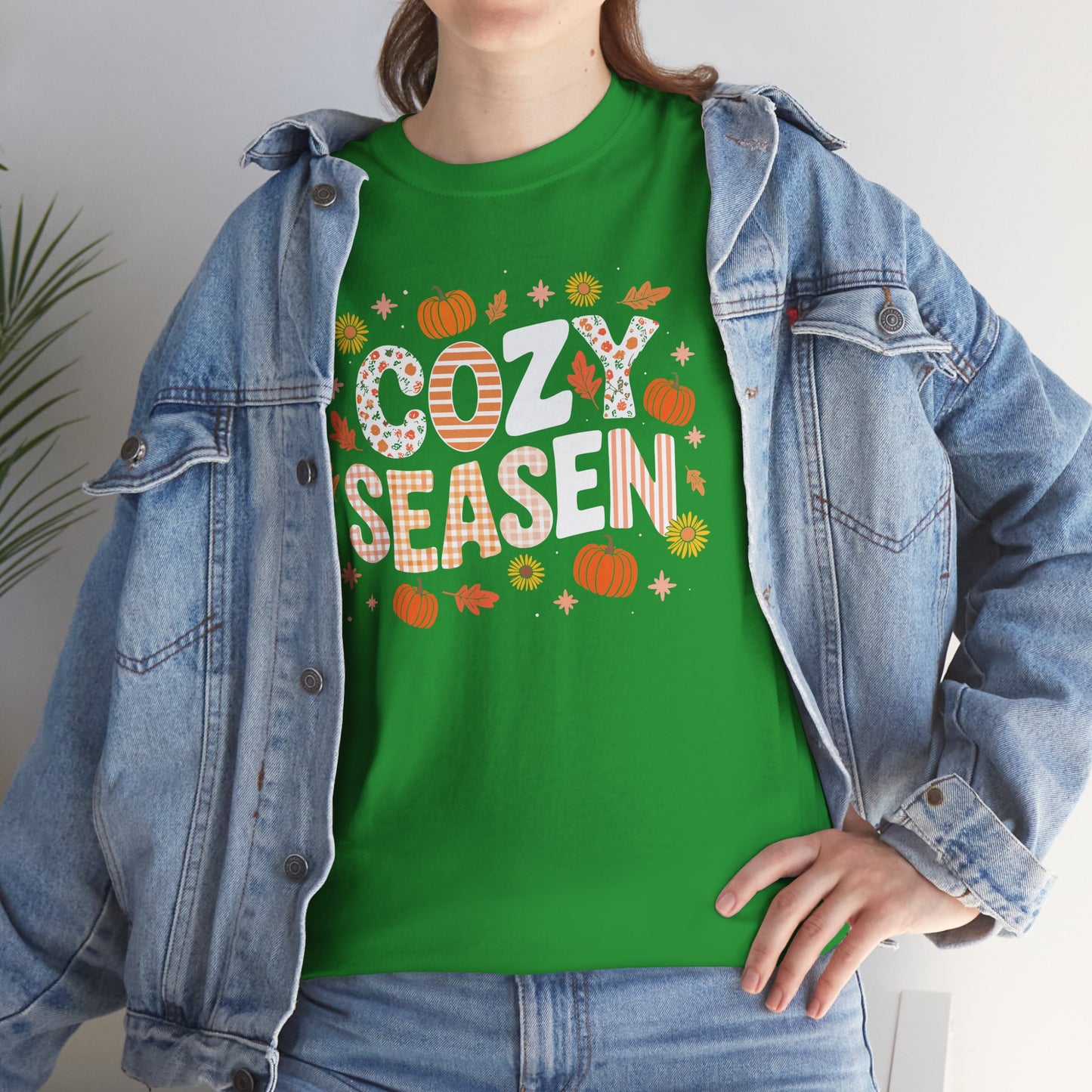 Cozy Season Autumn Fall Vibes Halloween Thanksgiving Pumpkin T-Shirt