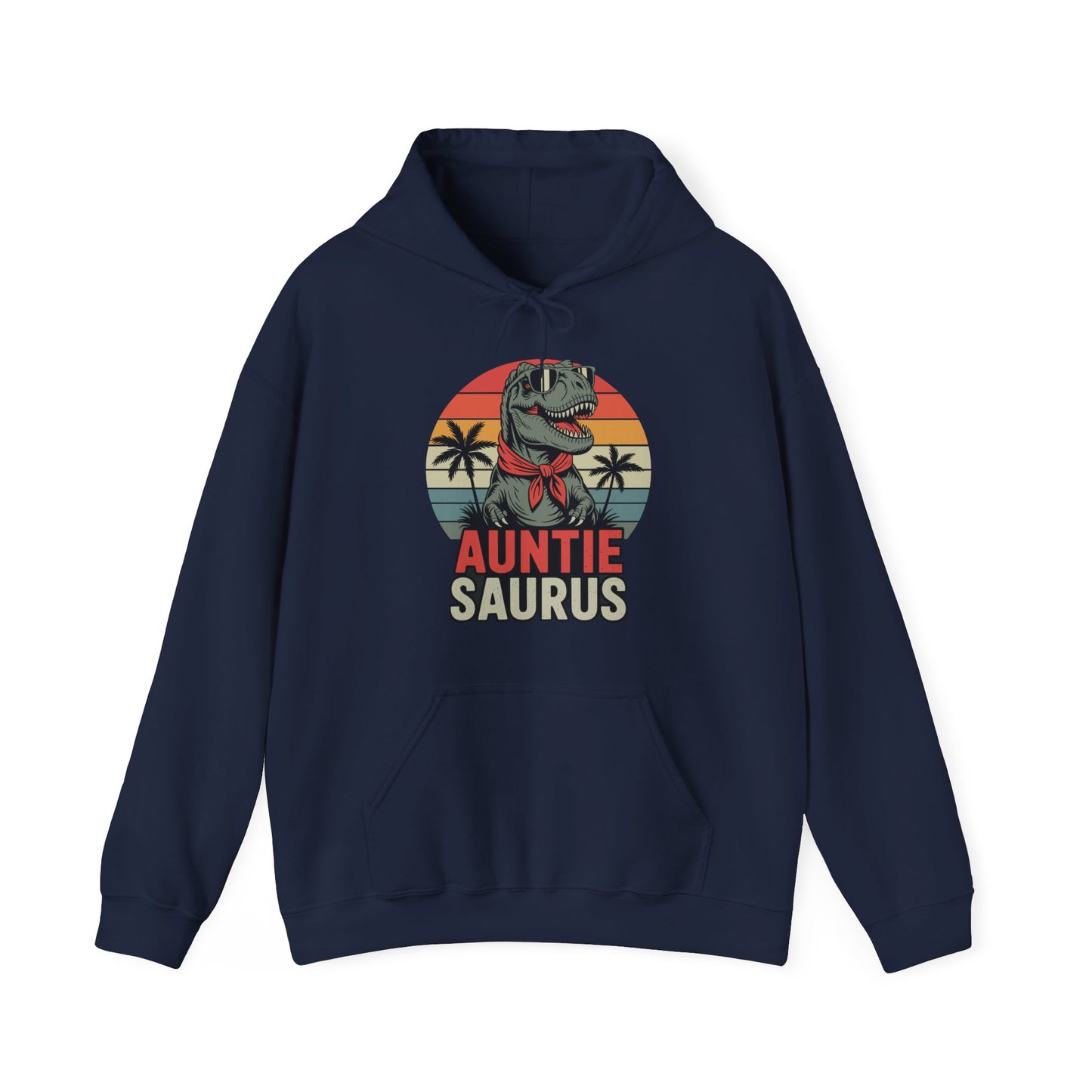 Auntiesaurus T Rex Dinosaur Auntie Saurus Family Matching Hoodie