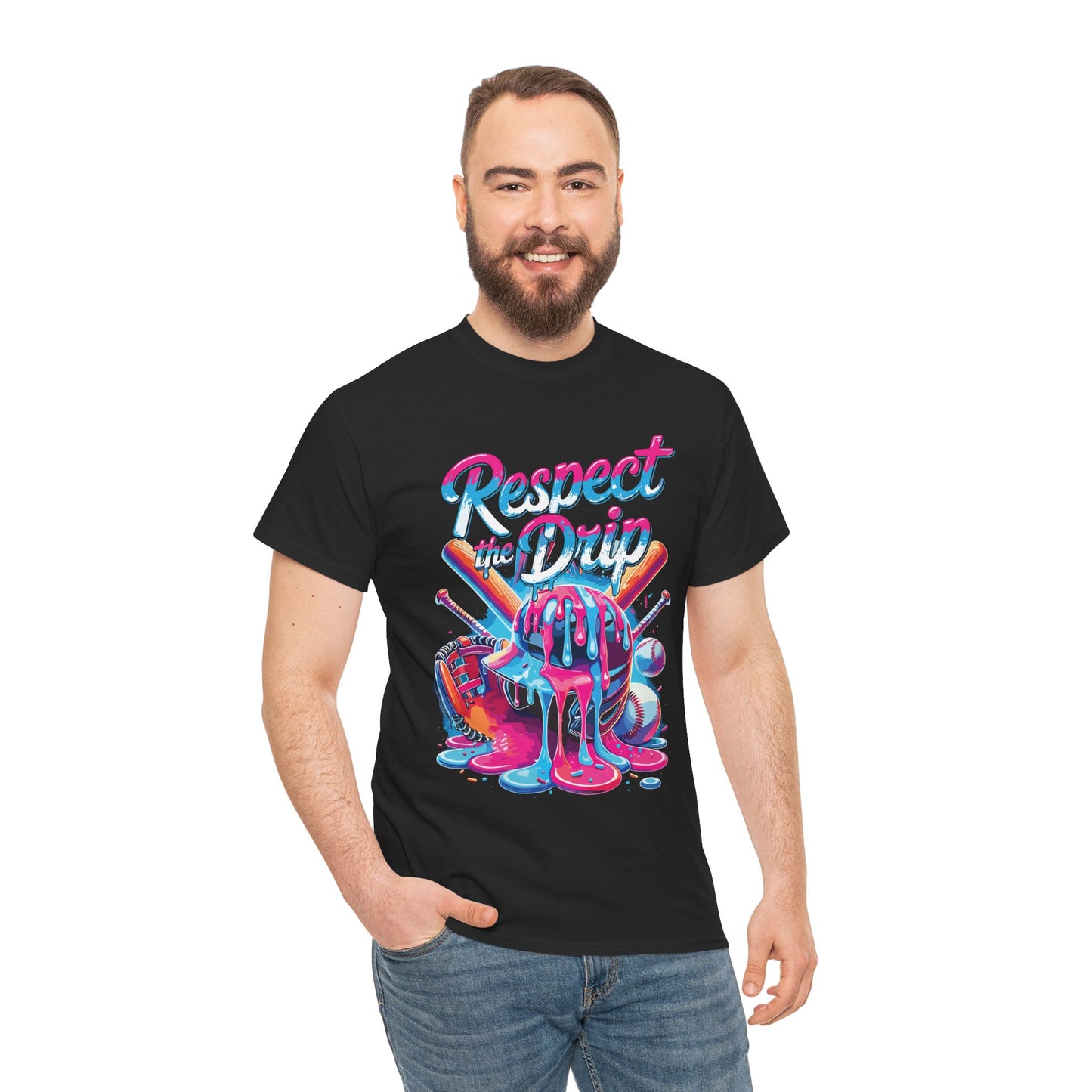 Baseball Drip For Boys Ice Cream Respect The Drip Baseball T-Shirt