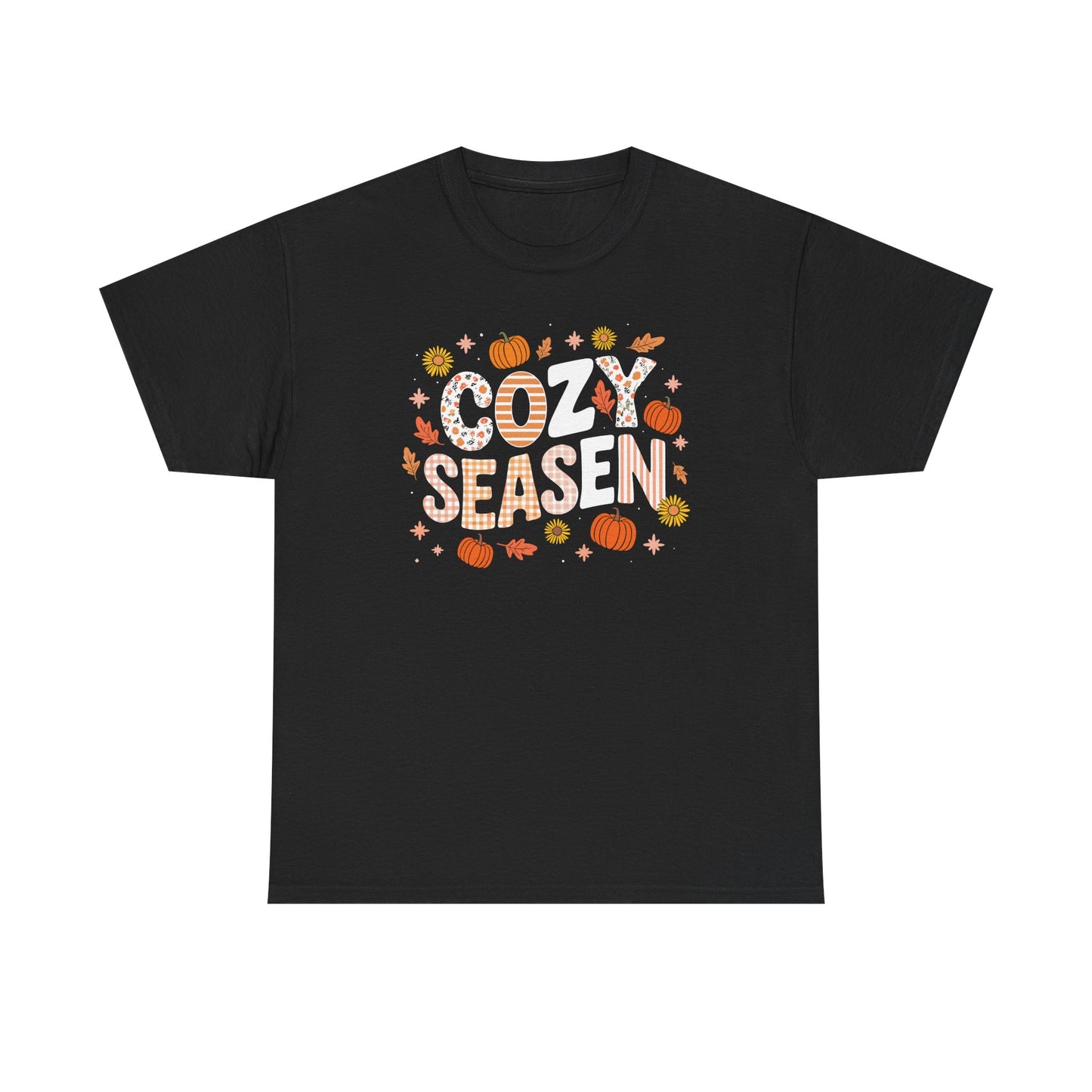 Cozy Season Autumn Fall Vibes Halloween Thanksgiving Pumpkin T-Shirt