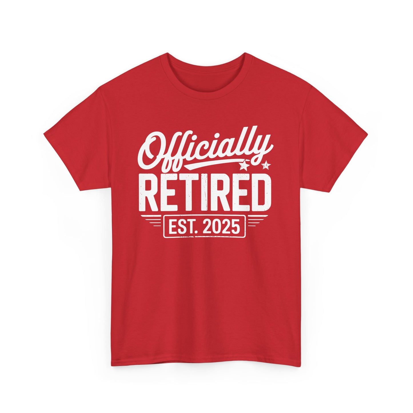 Funny Retirement 2025 Officially Retired Vintage Humor T-Shirt