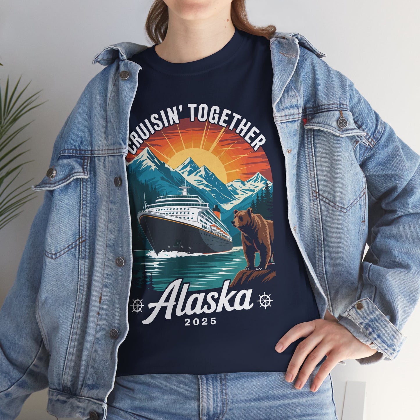 Cruisin Together Alaska 2025 Family Friend Alaska Cruise T-Shirt