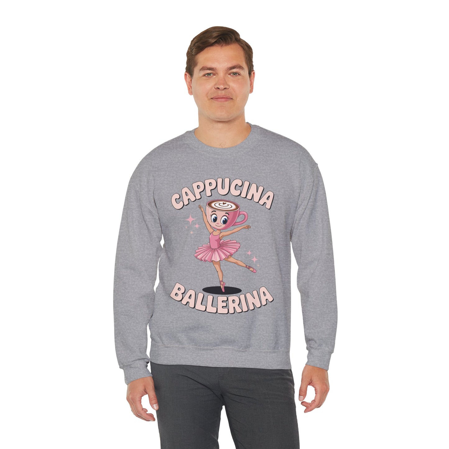 Funny Ballerina Cappuccina Coffee Dance Lovers Italian Meme Sweatshirt