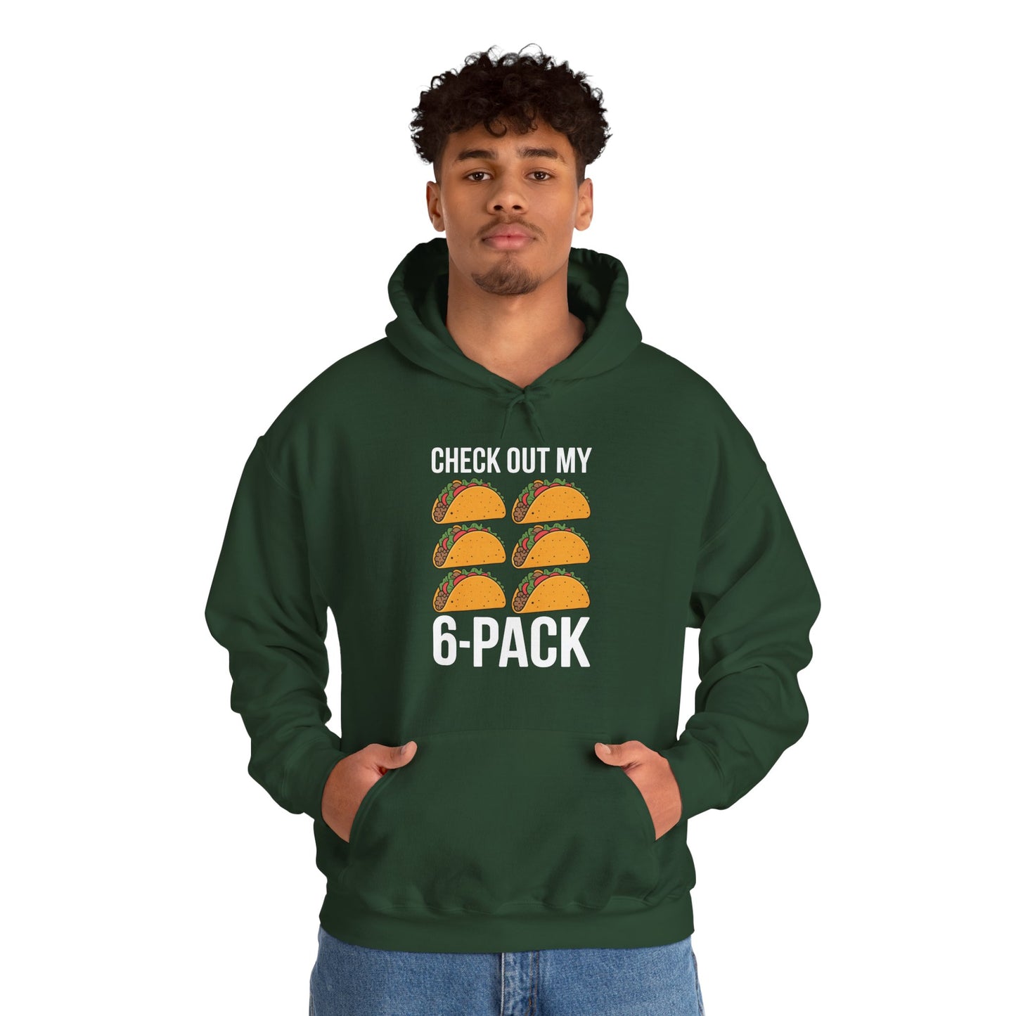 6 Pack Fitness Taco Funny Mexican Gym Top for Taco Lovers Hoodie