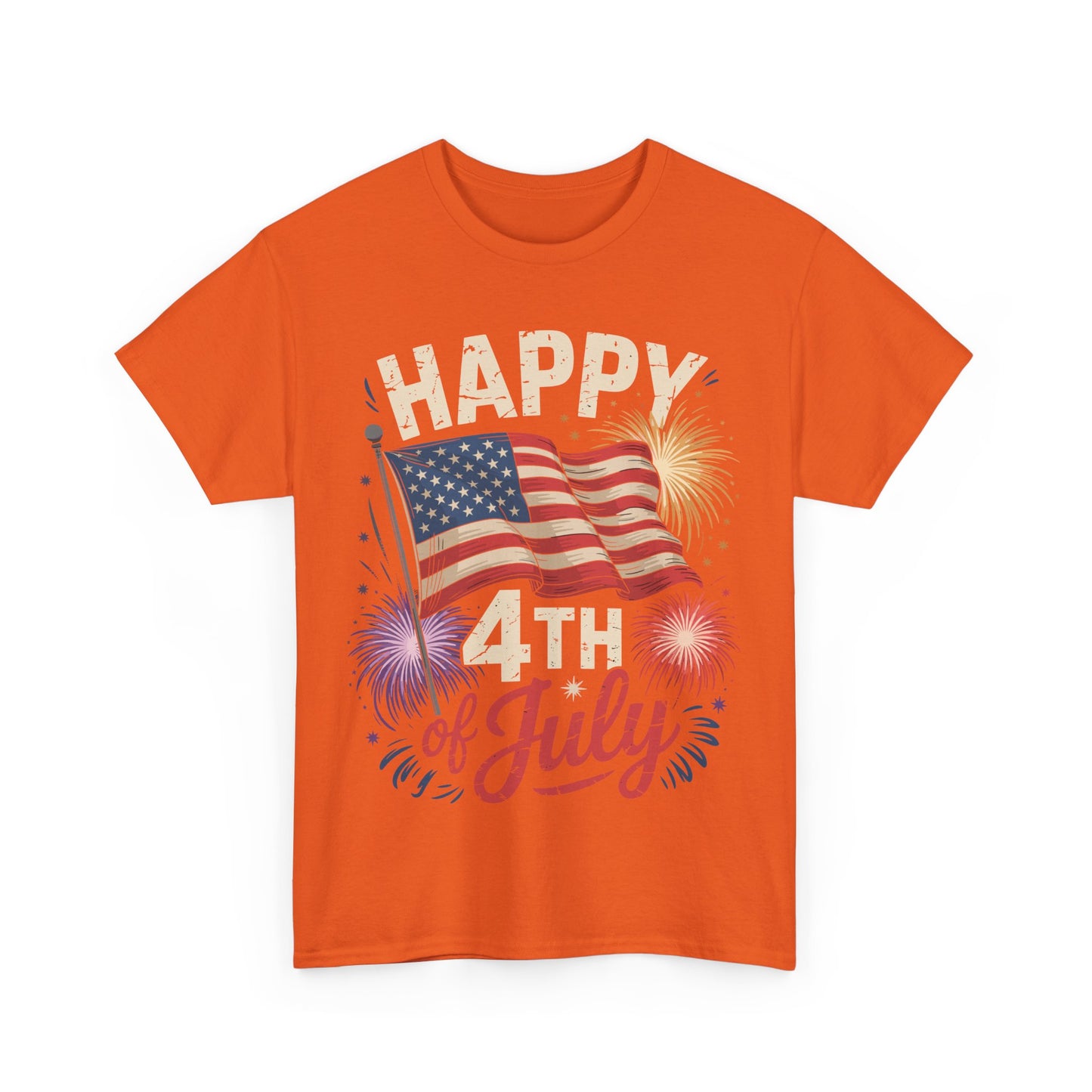 Happy 4th Of July Patriotic American US Flag 4th Of July T-Shirt