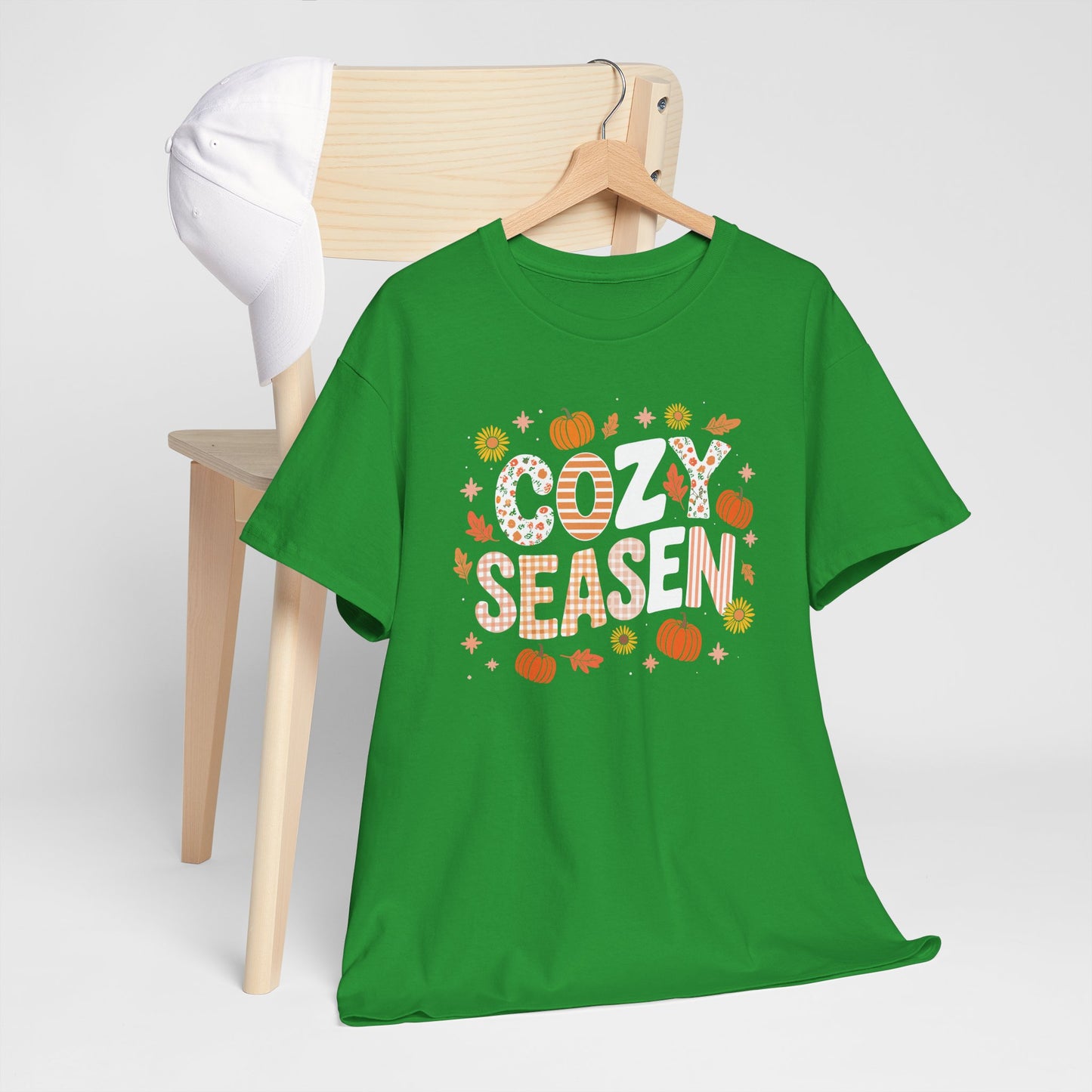 Cozy Season Autumn Fall Vibes Halloween Thanksgiving Pumpkin T-Shirt
