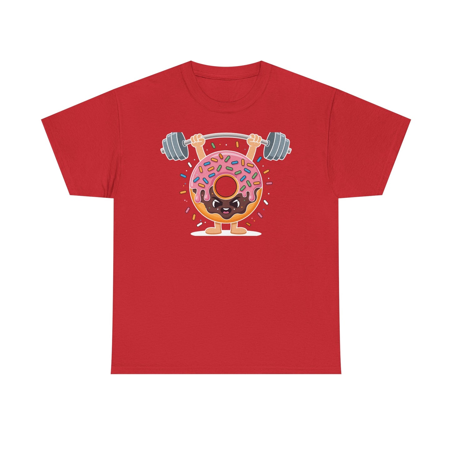 Funny Weightlifing Fitness Workout Gym Donut Lover T-Shirt