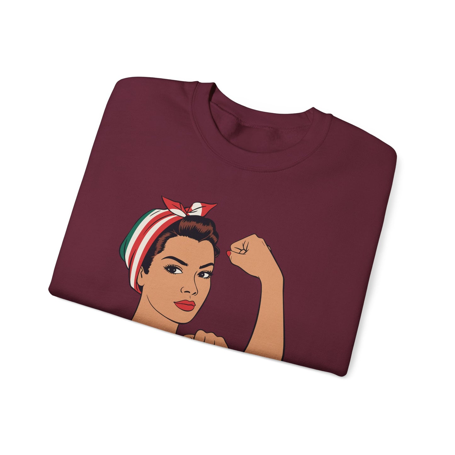 Mexican Girl Mujer Rosie Riveter Cinco De Mayo Fiesta Sweatshirt Women