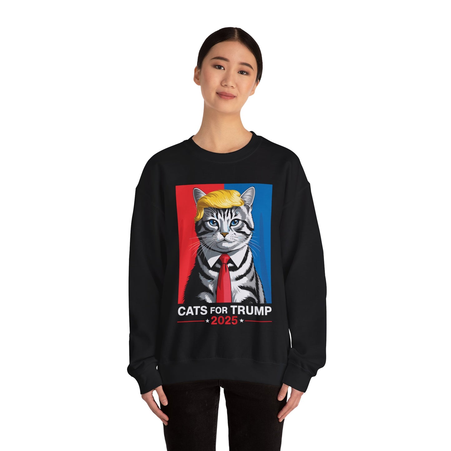 Cats For Trump 2025 Funny Tee For Vance Trump Sweatshirt