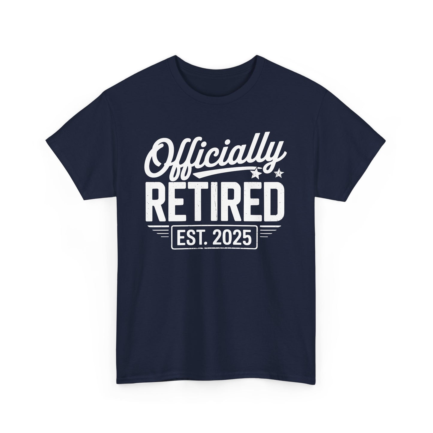 Funny Retirement 2025 Officially Retired Vintage Humor T-Shirt