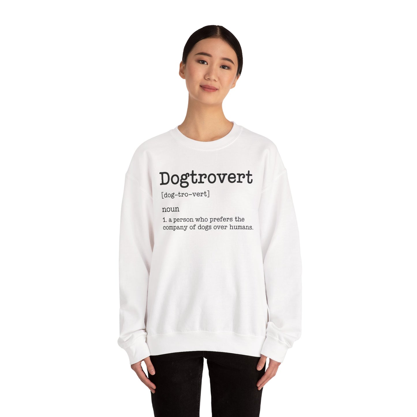 Dogtrovert Definition, Funny Dog Sweatshirt For Men Women