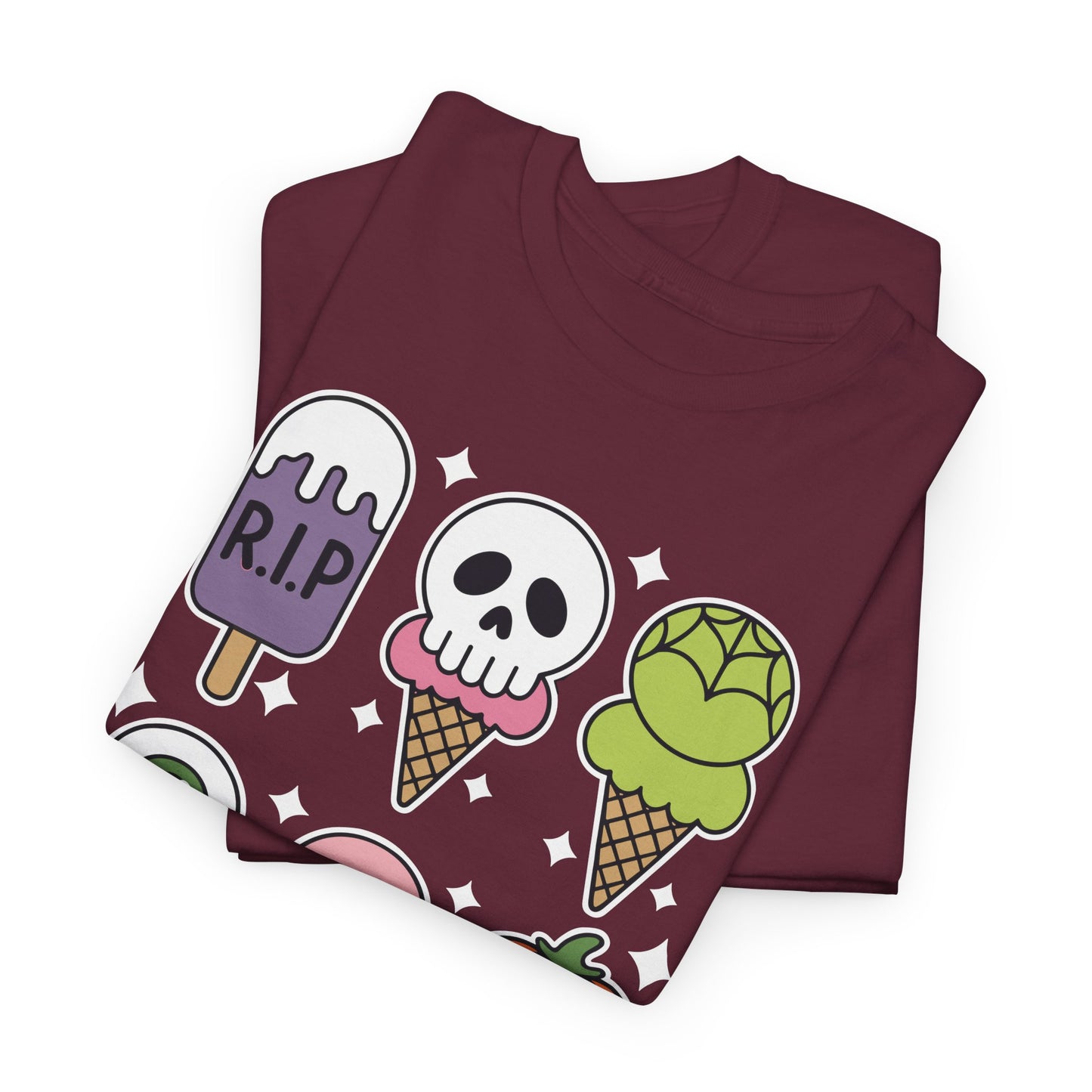 Horror Movie Summer Popsicle Halloween Ice Cream Summer-ween T-Shirt for Men Women