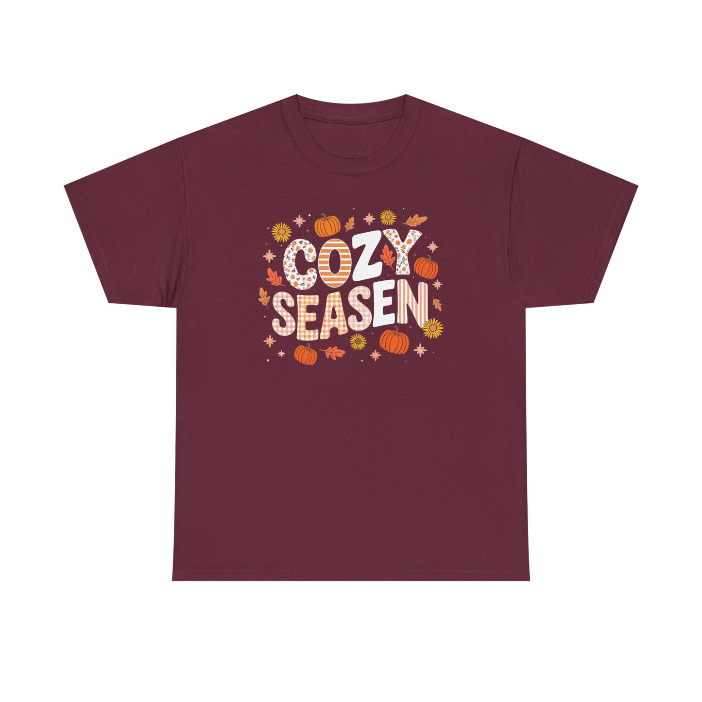 Cozy Season Autumn Fall Vibes Halloween Thanksgiving Pumpkin T-Shirt