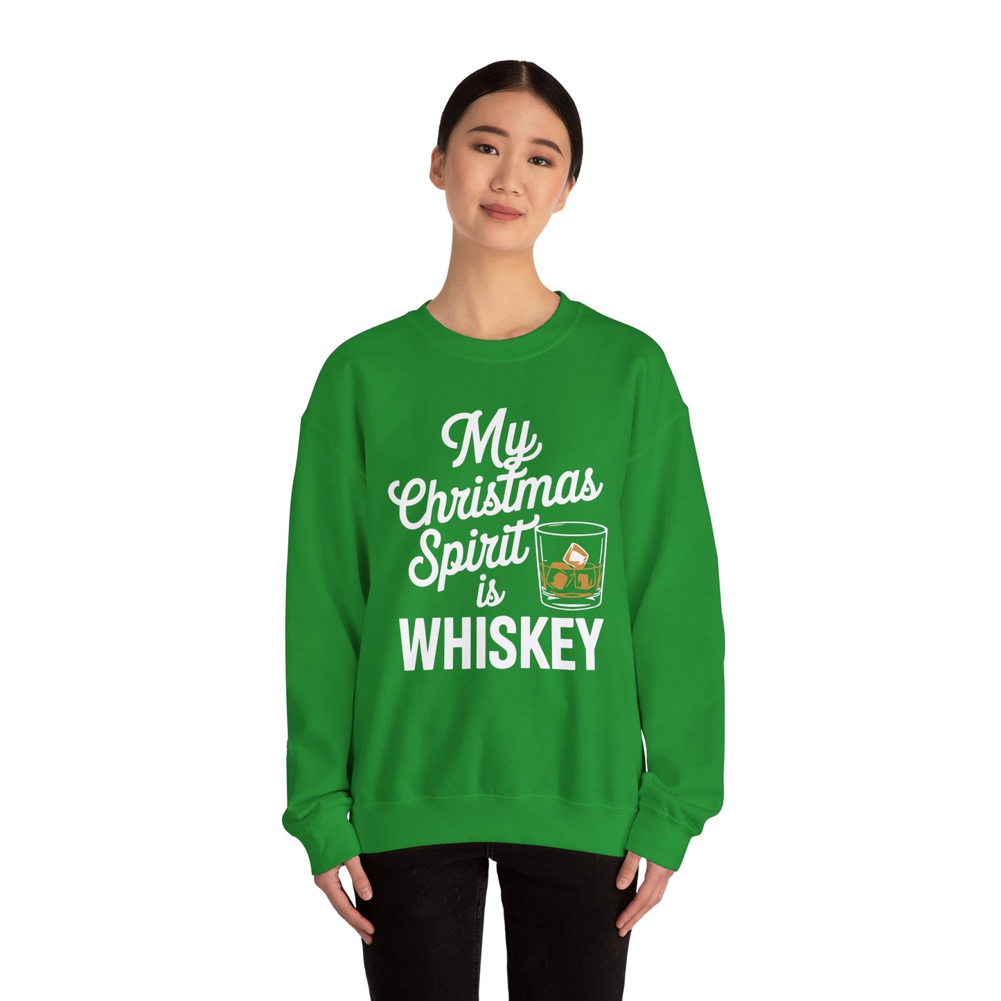 Funny Christmas Drinking Shirt Whiskey Liquor Drinker Saying Sweatshirt