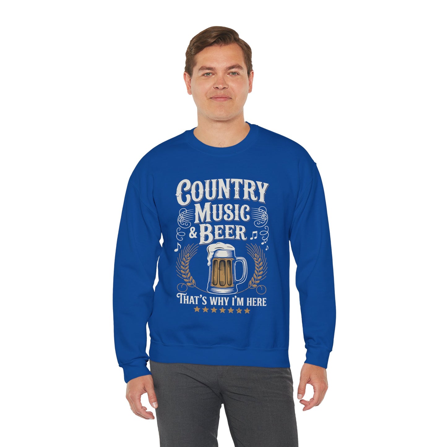 Vintage Country Music and Beer That's Why I'm Here Legends Sweatshirt