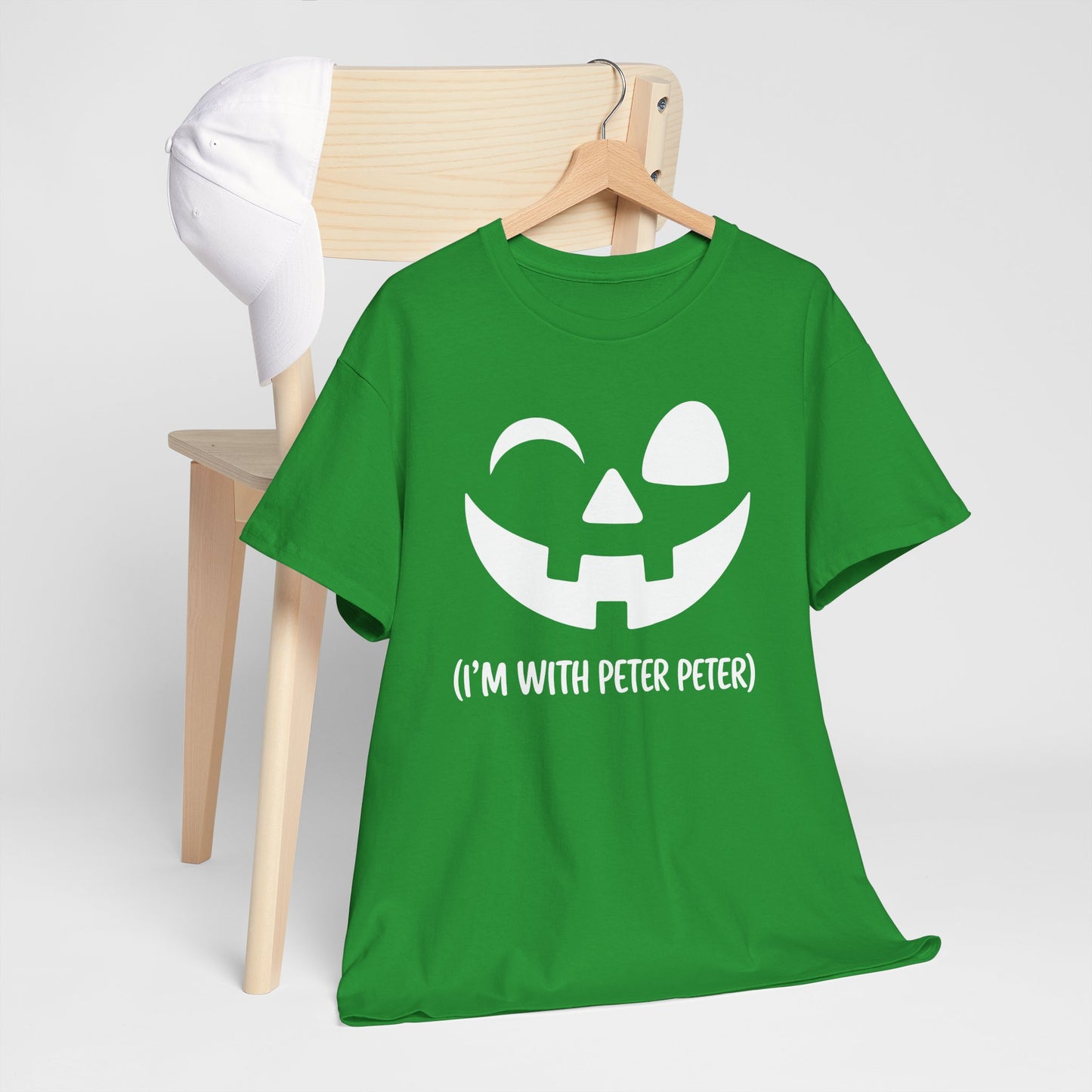 Im With Peter Couple Halloween Adult Eater Pumpkin T-Shirt