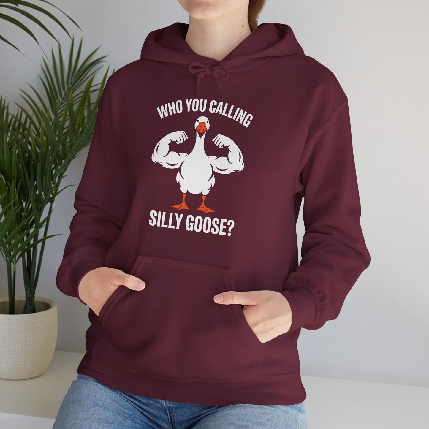 Who You Calling Silly Goose Funny Gym Meme Hoodie