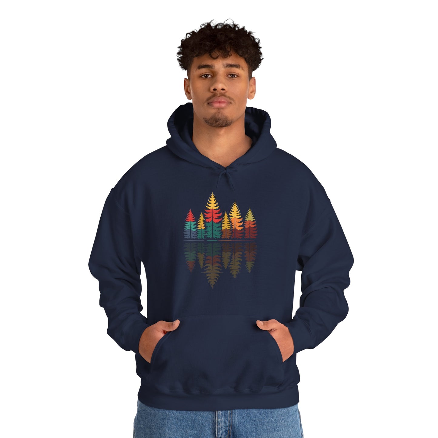 Nature Reflection Forest Trees Outdoor Wildlife Hoodie